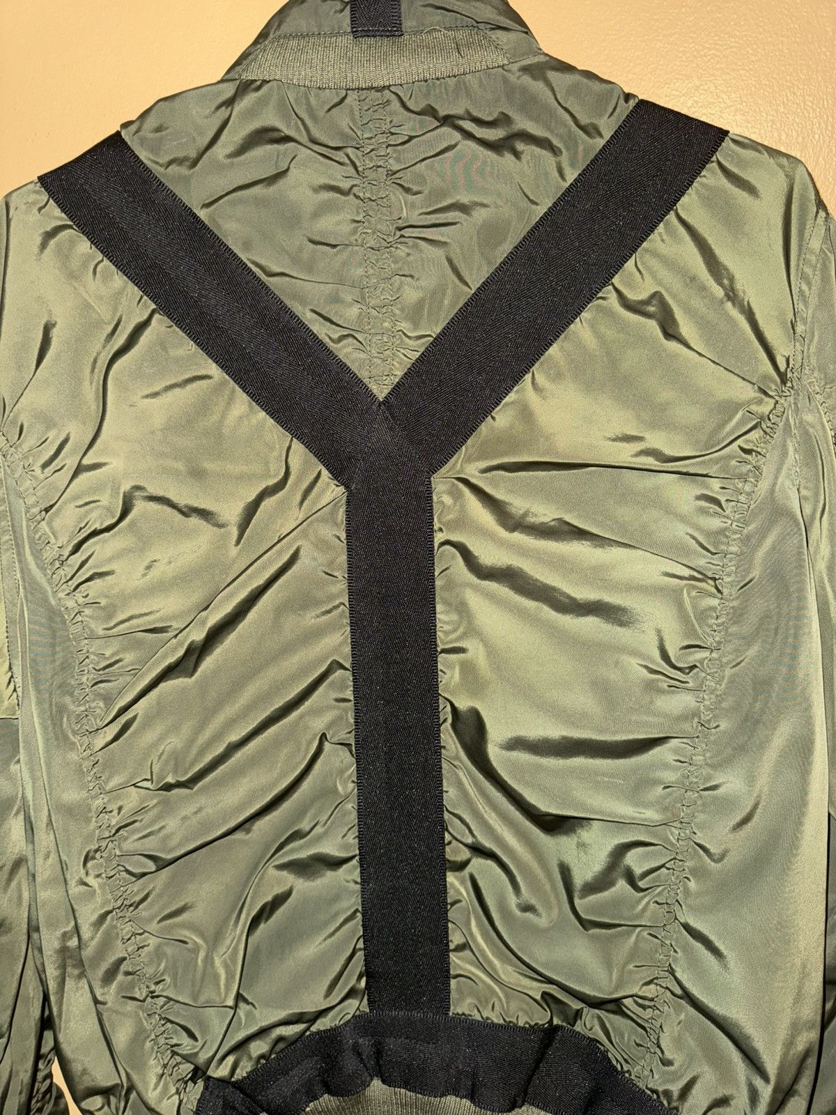 Sean John Sean John Olive Green Bomber parachute Jacket w/BlackStraps Size US XL / EU 56 / 4 - 11 Thumbnail