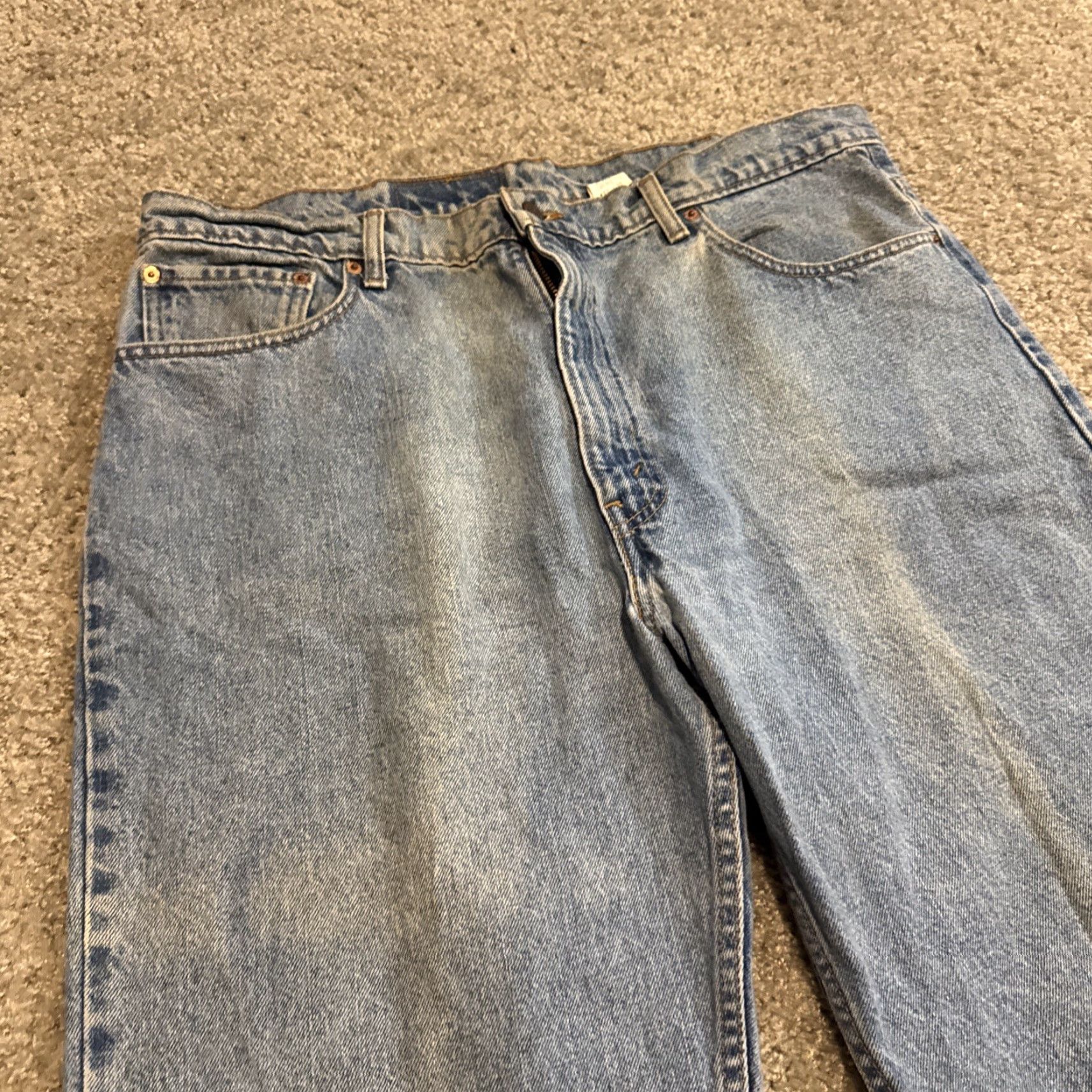 Levi's VINTAGE Levi’s 550 Tapered Jeans Men 40 Light Blue Denim 30 Inseam 90s Relaxed Fit 40x30 Jeans Size US 40 / EU 56 - 3 Thumbnail