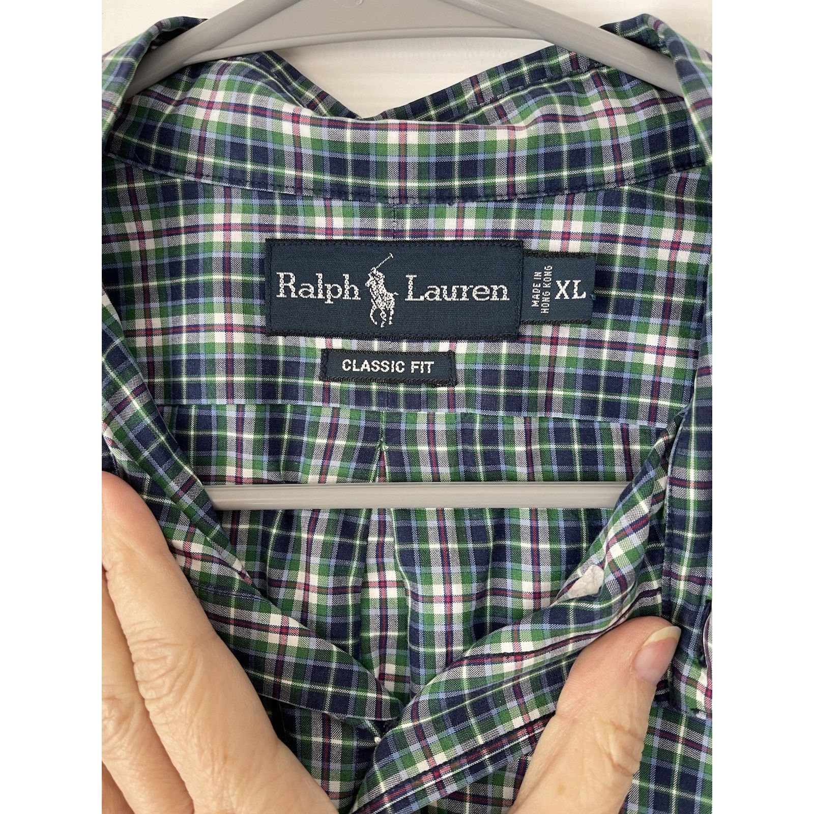 Ralph Lauren Ralph Lauren Classic 100% Cotton XL Plaid Button-Down Green Size US XL / EU 56 / 4 - 3 Thumbnail