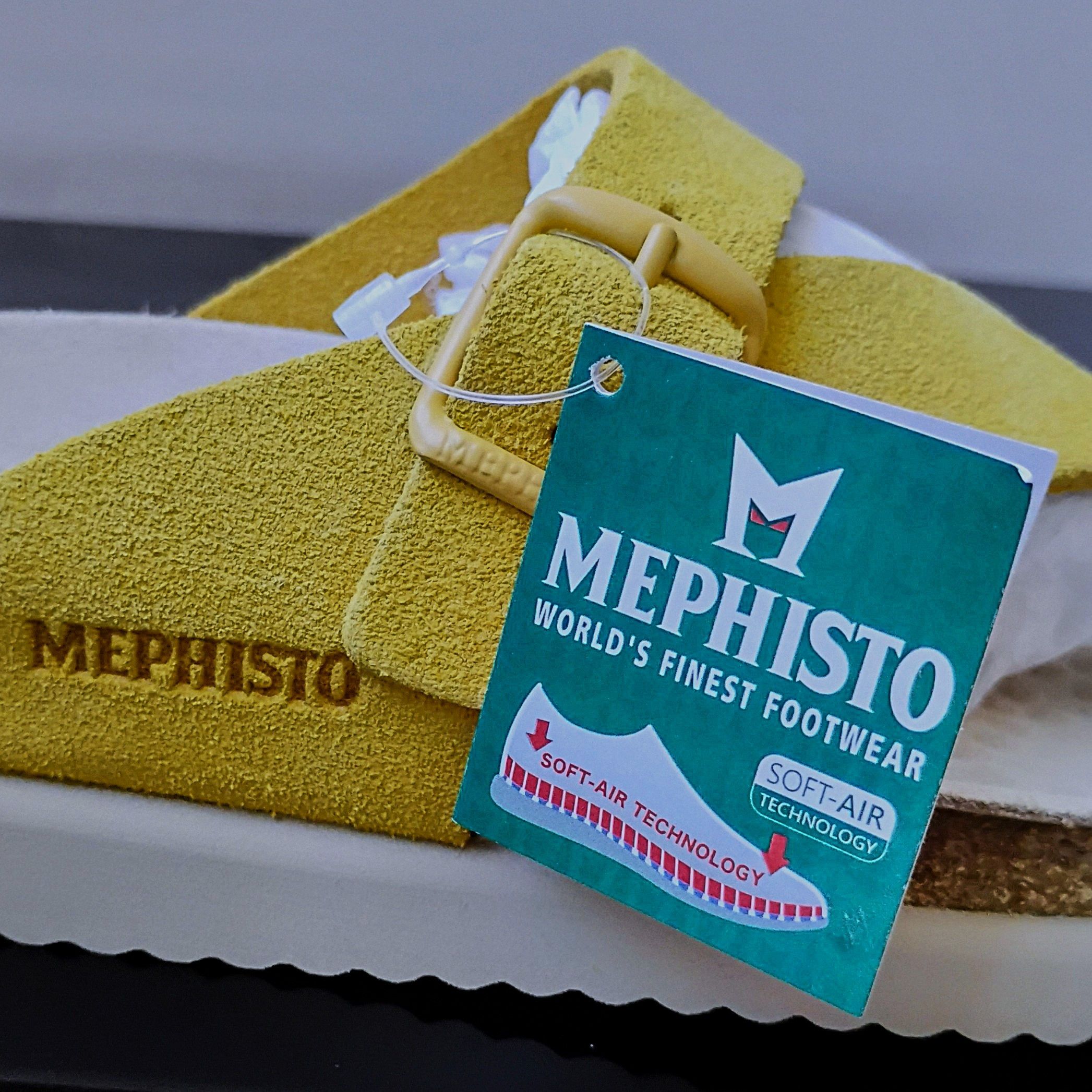 Mephisto Mephisto Women's Helen Toe Loop Sandal in Beautiful Yellow Size US 7 / IT 37 - 6 Thumbnail