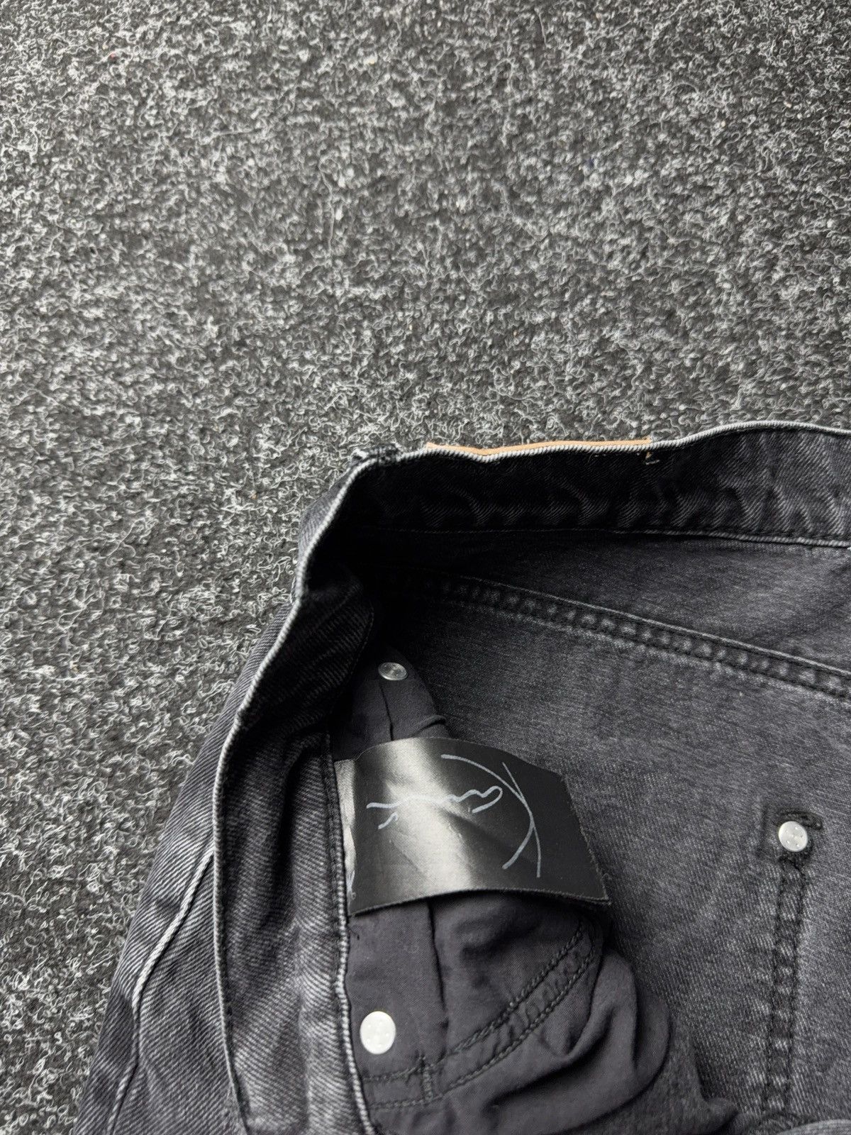 Karl Kani Vintage Karl Kani Carpenter SK8 00s Denim Jeans Black 90s Size US 31 - 12 Thumbnail