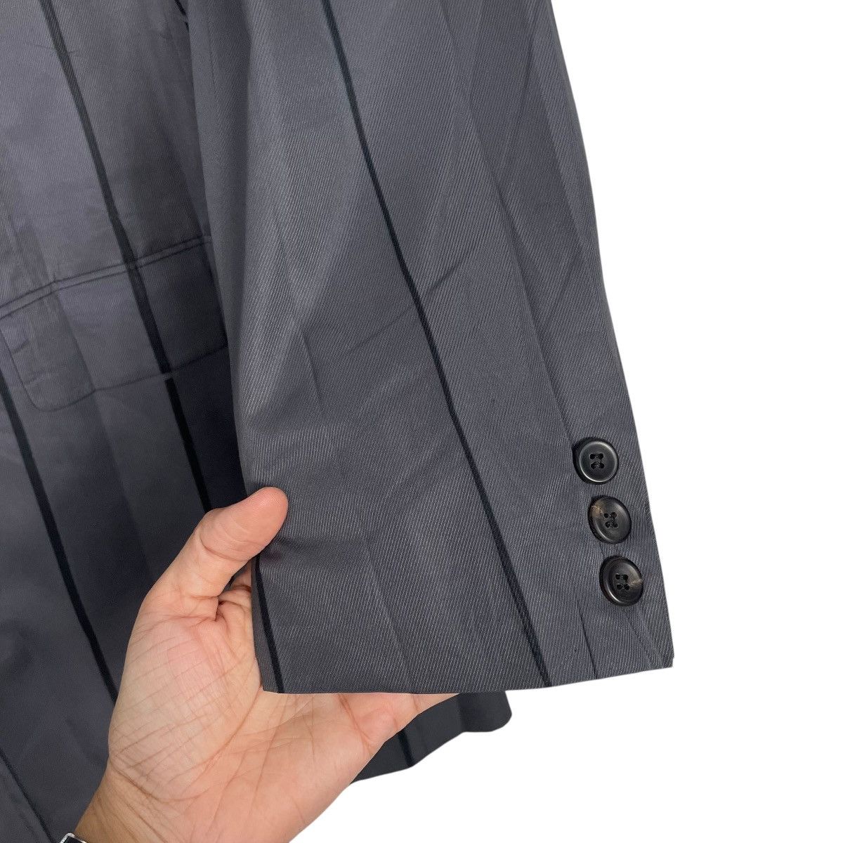Issey Miyake Nice Design Issey Miyake Pleated Long Coat Size US S / EU 44-46 / 1 - 14 Thumbnail