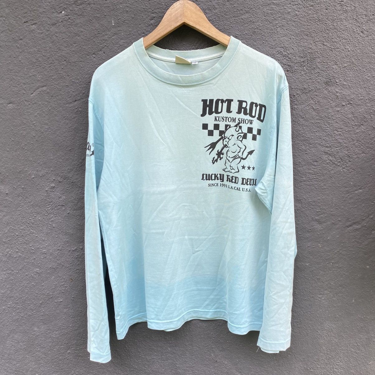 Tedman Thrashed Faded Vintage Tedman Japanese Brand L/S Tee Size US L / EU 52-54 / 3 - 4 Thumbnail