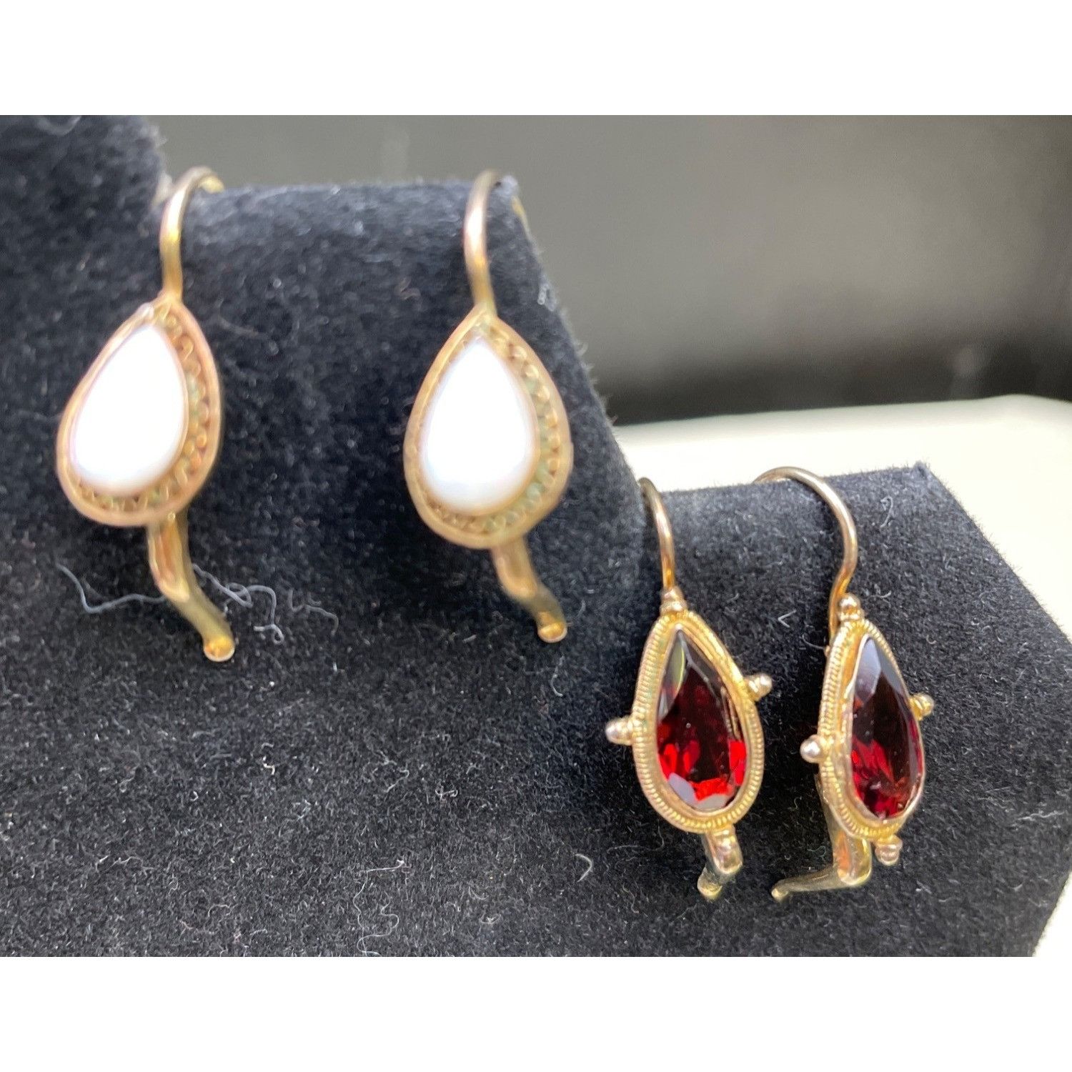 Other Vintage Women's Dangling Earings with Stones set of 6 SKU 61 Size ONE SIZE - 4 Thumbnail