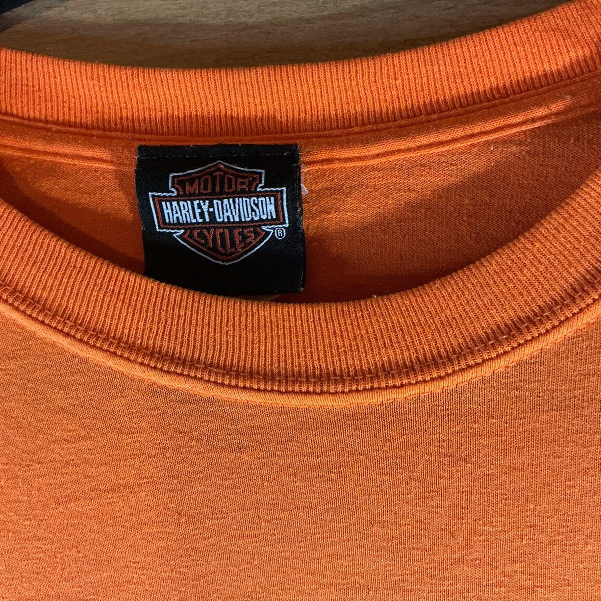 Harley Davidson Harley-Davidson Vintage Men’s Large Orange Short Sleeve Tee Size US L / EU 52-54 / 3 - 3 Thumbnail