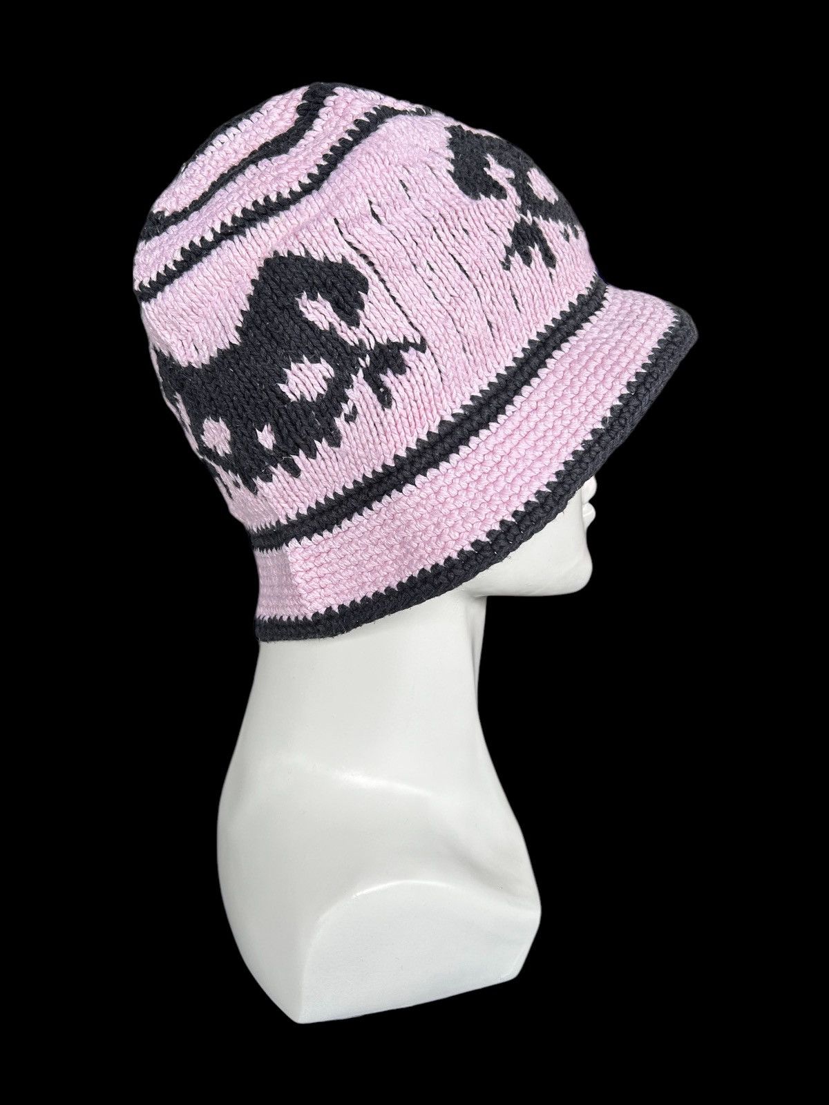 Japanese Brand × Kapital × Vintage ☠️ Crochet Knitted Skull Handmade Bucket Hats Rare☠️☠️ Size ONE SIZE - 2 Thumbnail