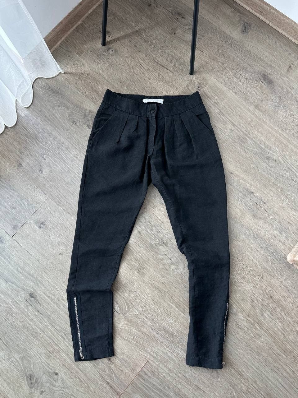 If Six Was Nine Vintage Nina Van ROOIJEN Black Rare Pants Size US 28 / EU 44 - 1 Thumbnail
