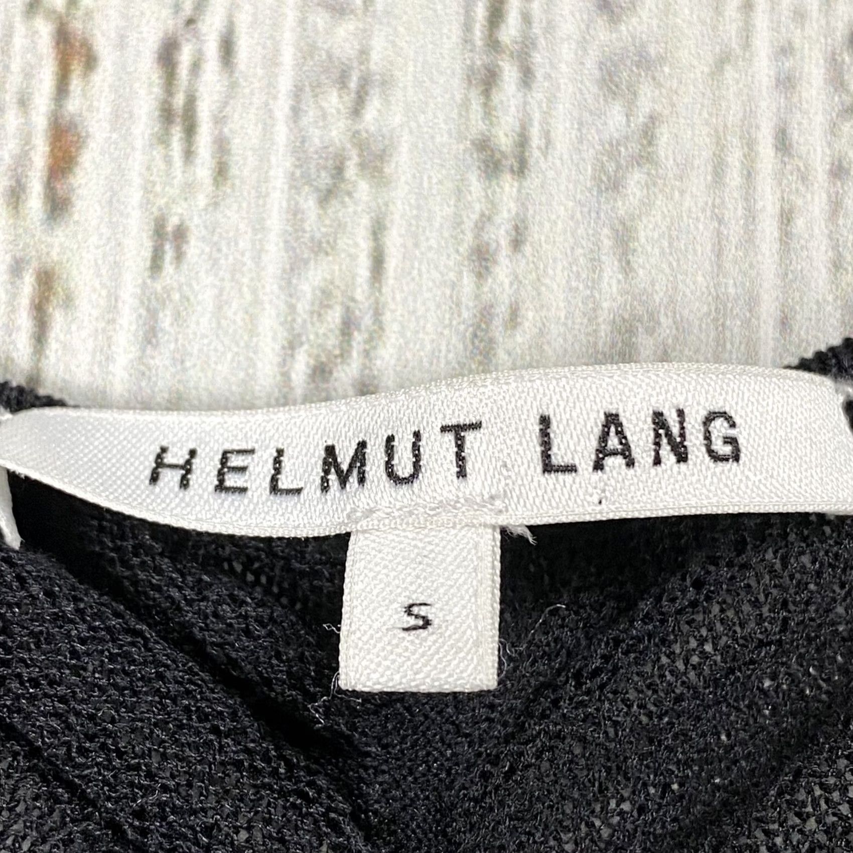Helmut Lang HELMUT LANG Womens Sweater Shirt Open Knit Sheer Silk Blend Black SMALL Knit Style Pullover Casual Long Sleeve Regular Women's Size S / US 4 / IT 40 - 3 Thumbnail