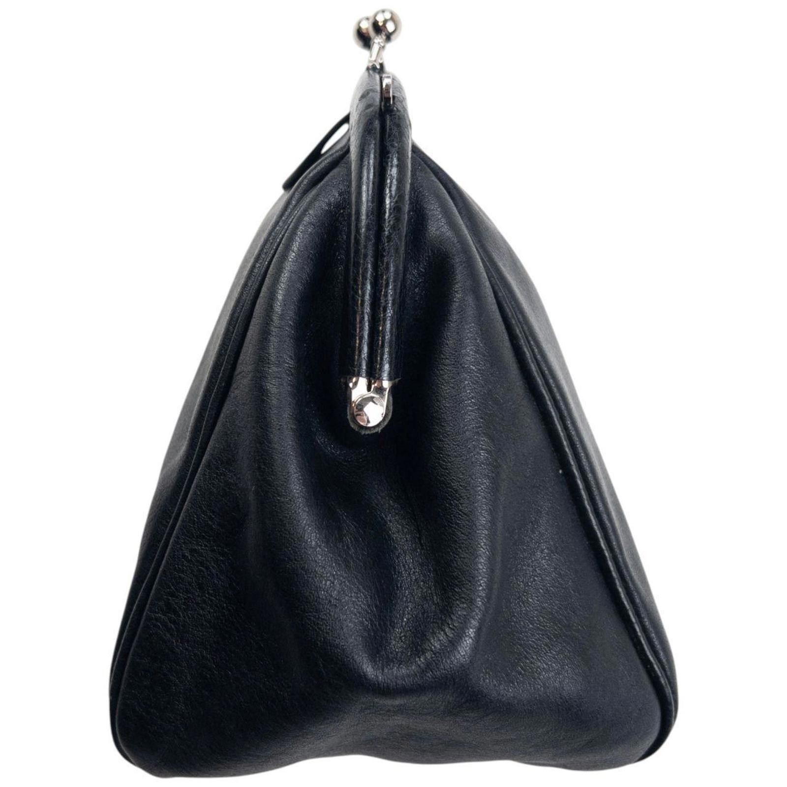 Other Vintage Yohji Yamamoto Leather Clutch Purse Size ONE SIZE - 3 Thumbnail