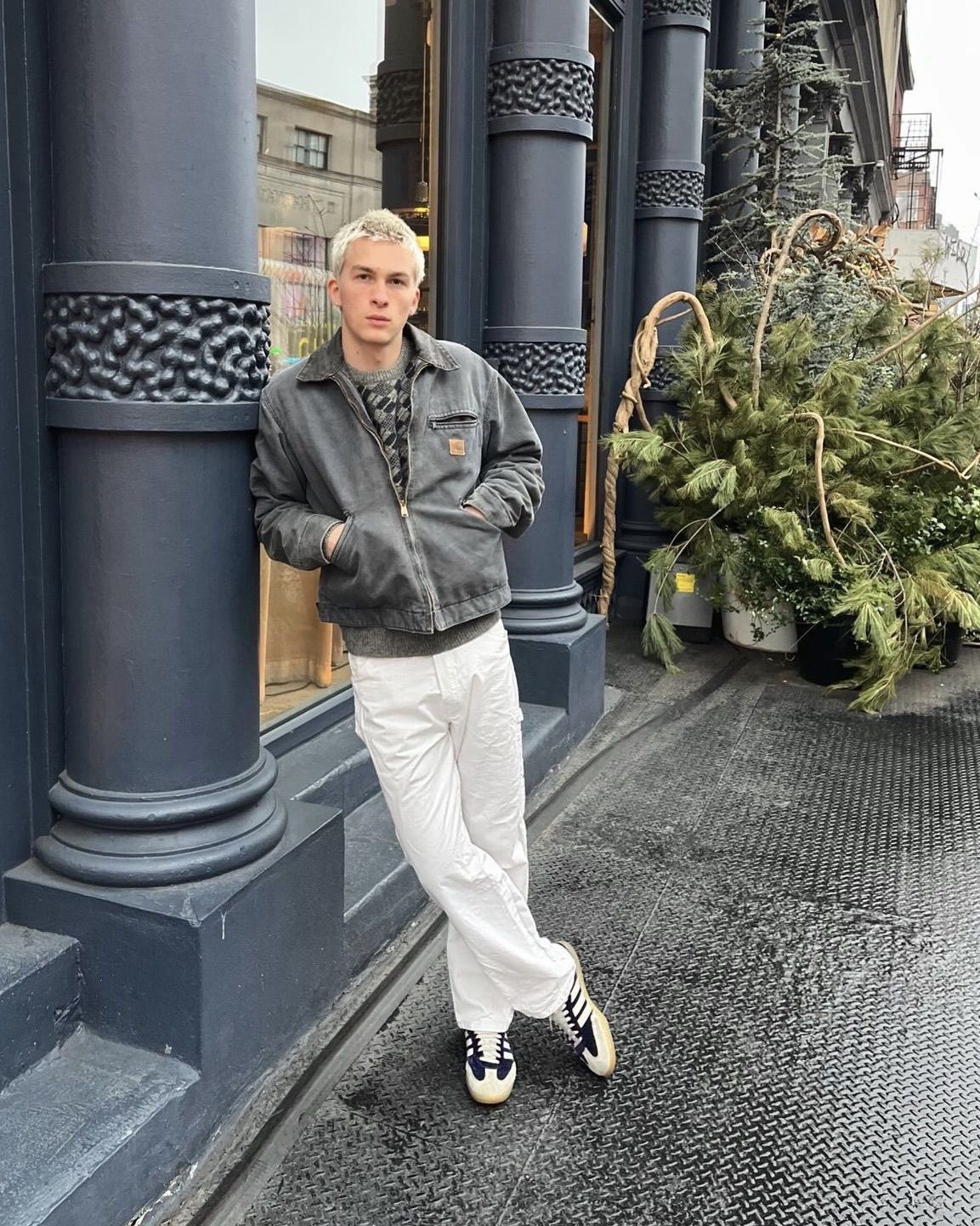 ❌ SOLD ❌VTG 04’s Petrol Gray Carhartt Detroit Jacket J97 PTL