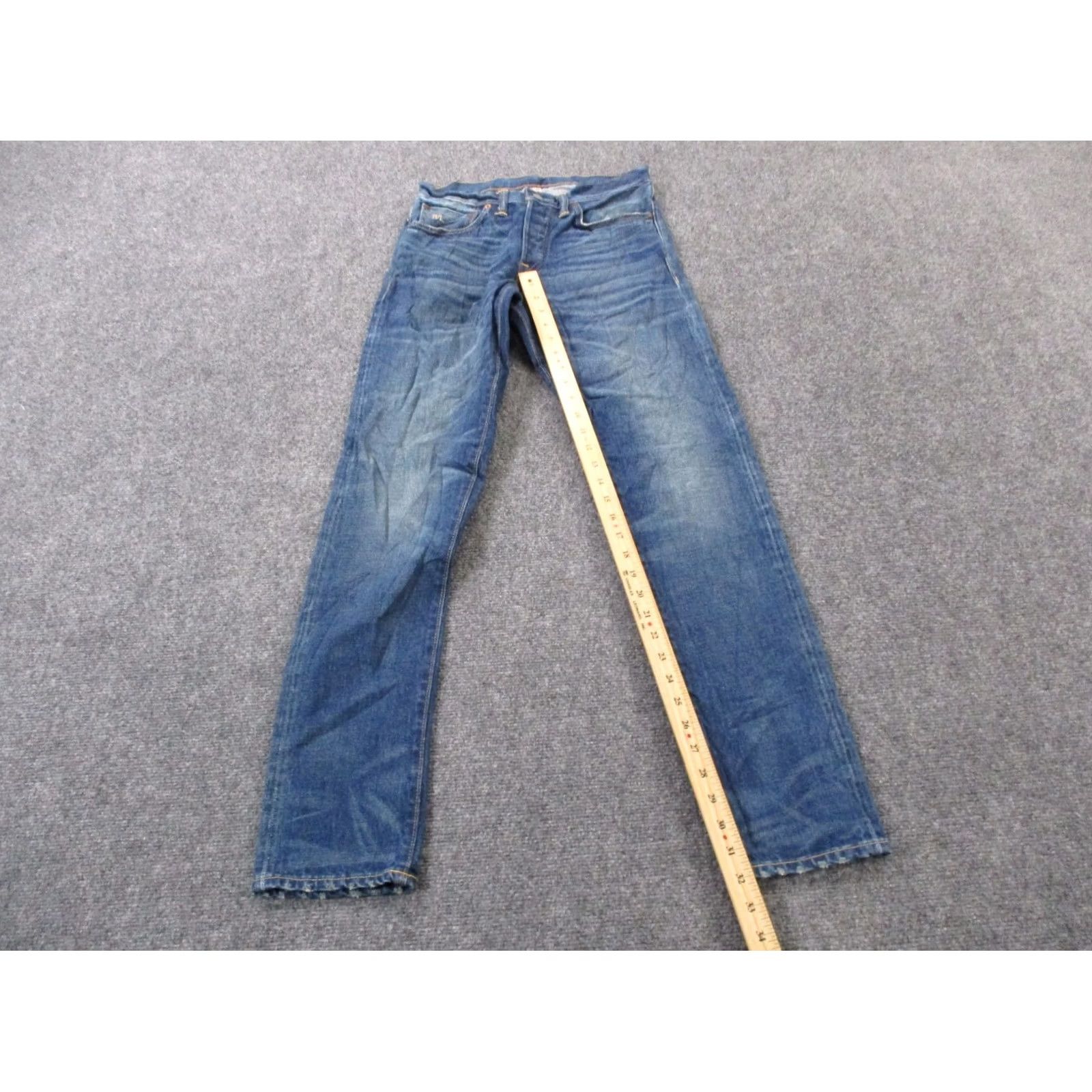 Vintage RRL Ralph Lauren Jeans Men 28 X 32 Denim Slim Straight Selvedge Stretch Size US 28 / EU 44 - 3 Thumbnail