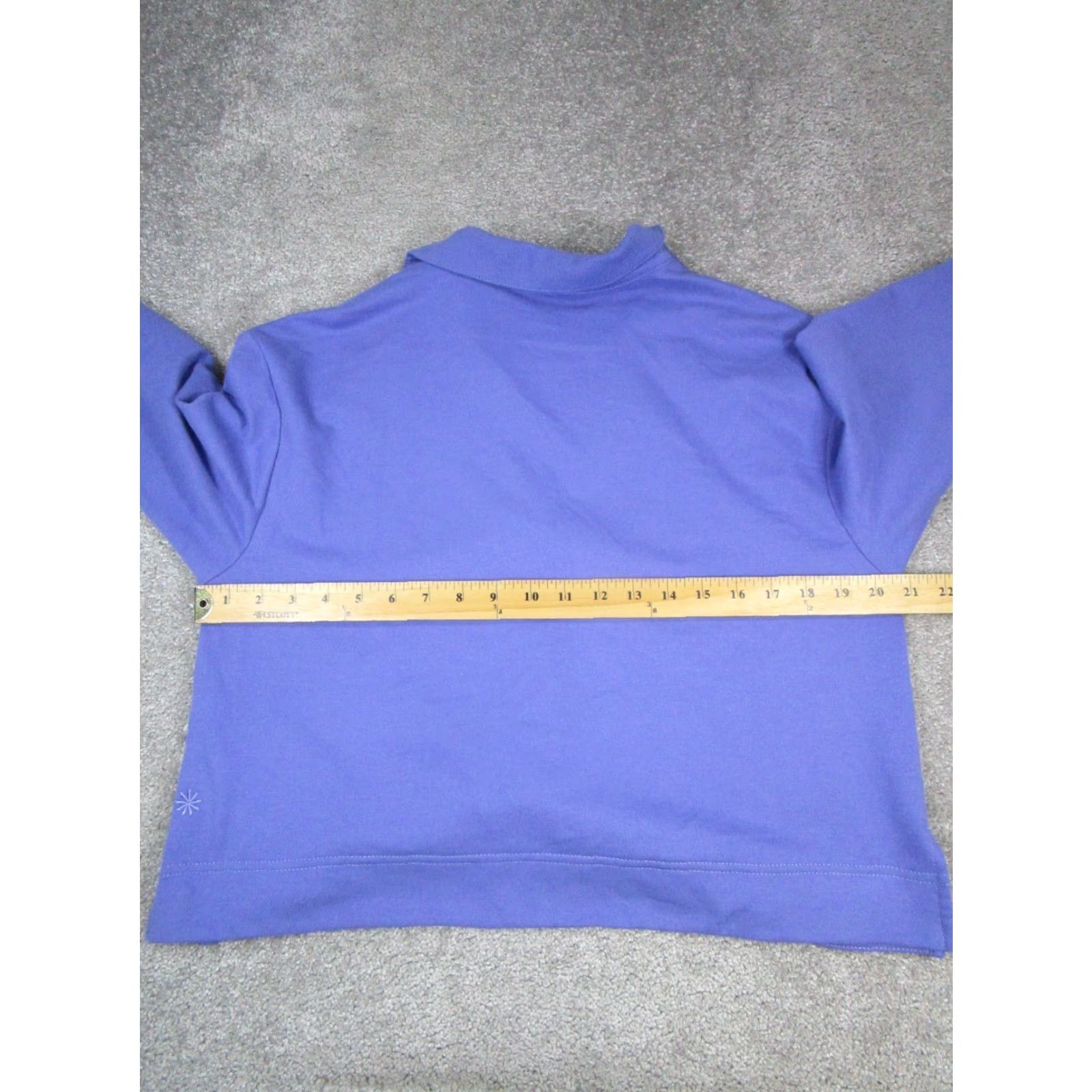 Athleta VINTAGE Athleta Shirt Womens XS Purple Cotton Blend Pullover Activewear Yoga Running & Training Women Size XS / US 0-2 / IT 36-38 - 7 Thumbnail