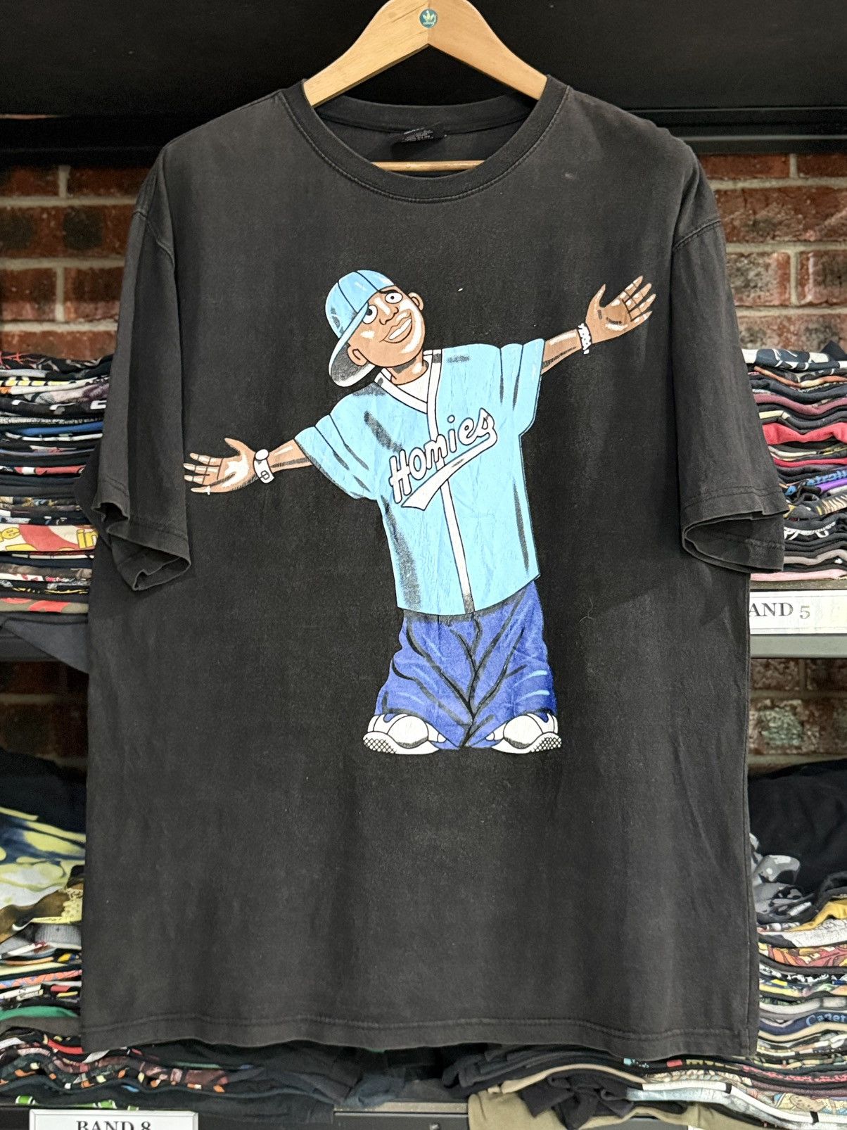 Homies Vintage Homies Streetwear Hip Hop Faded Tee Size US XXL / EU 58 / 5 - 1 Thumbnail