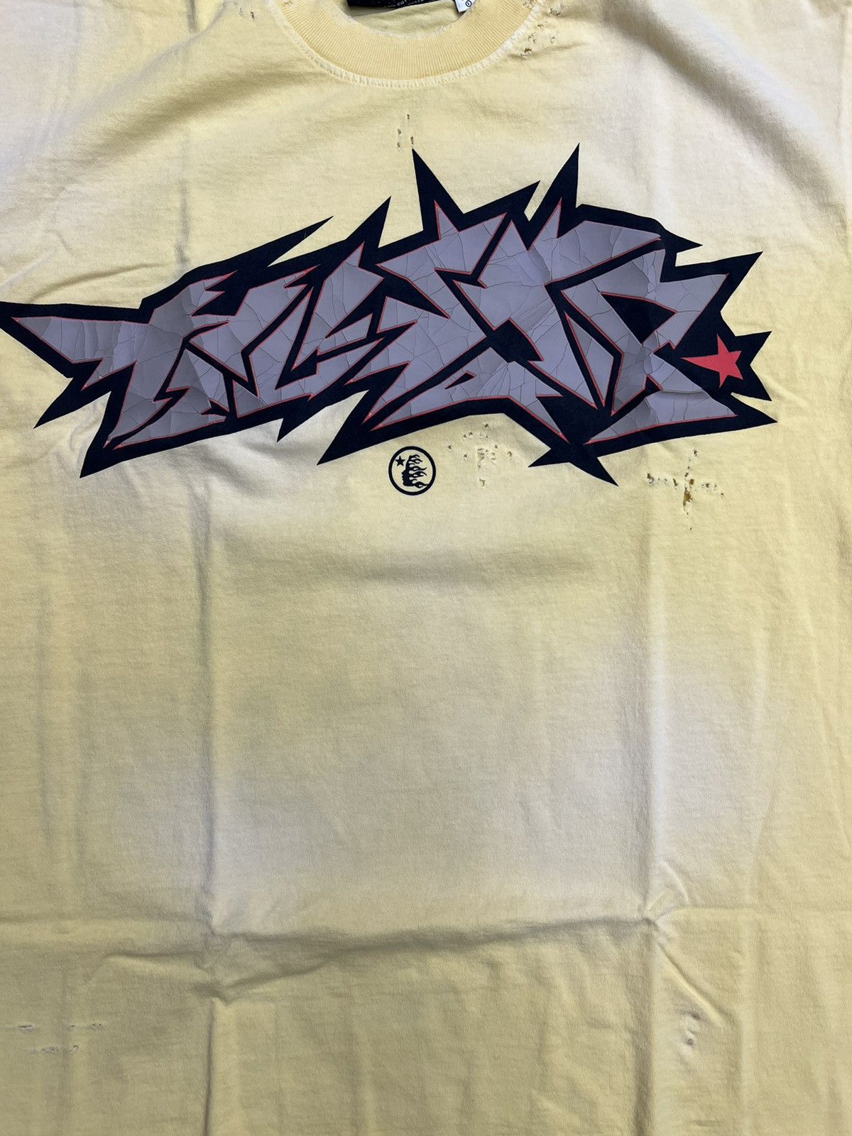 HELLSTAR Hellstar Cracked Print T-Shirt Size US L / EU 52-54 / 3 - 2 Thumbnail