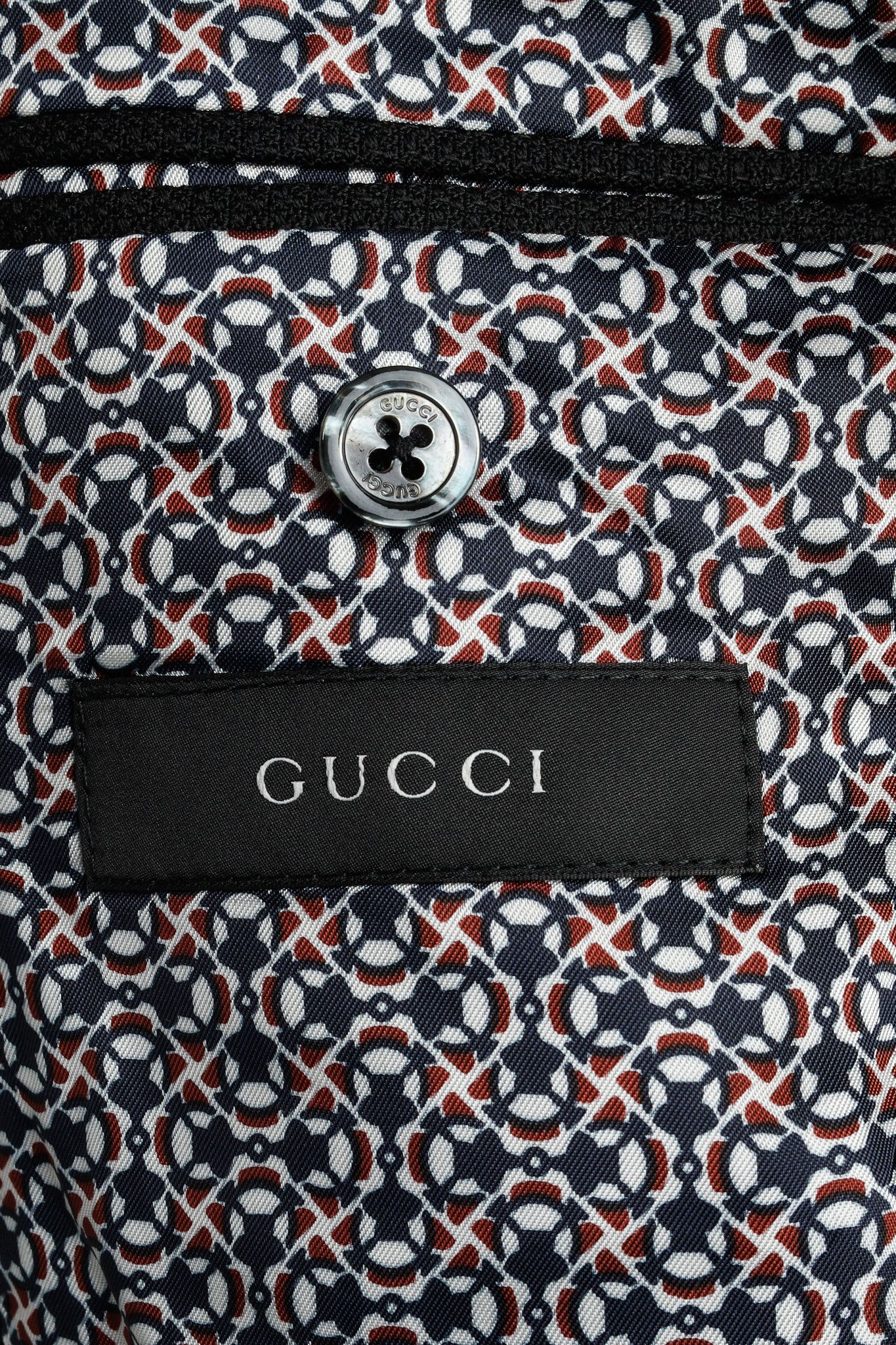 Gucci Gucci Black Wool-Blend Pique Tailored Blazer Size 40R - 10 Thumbnail