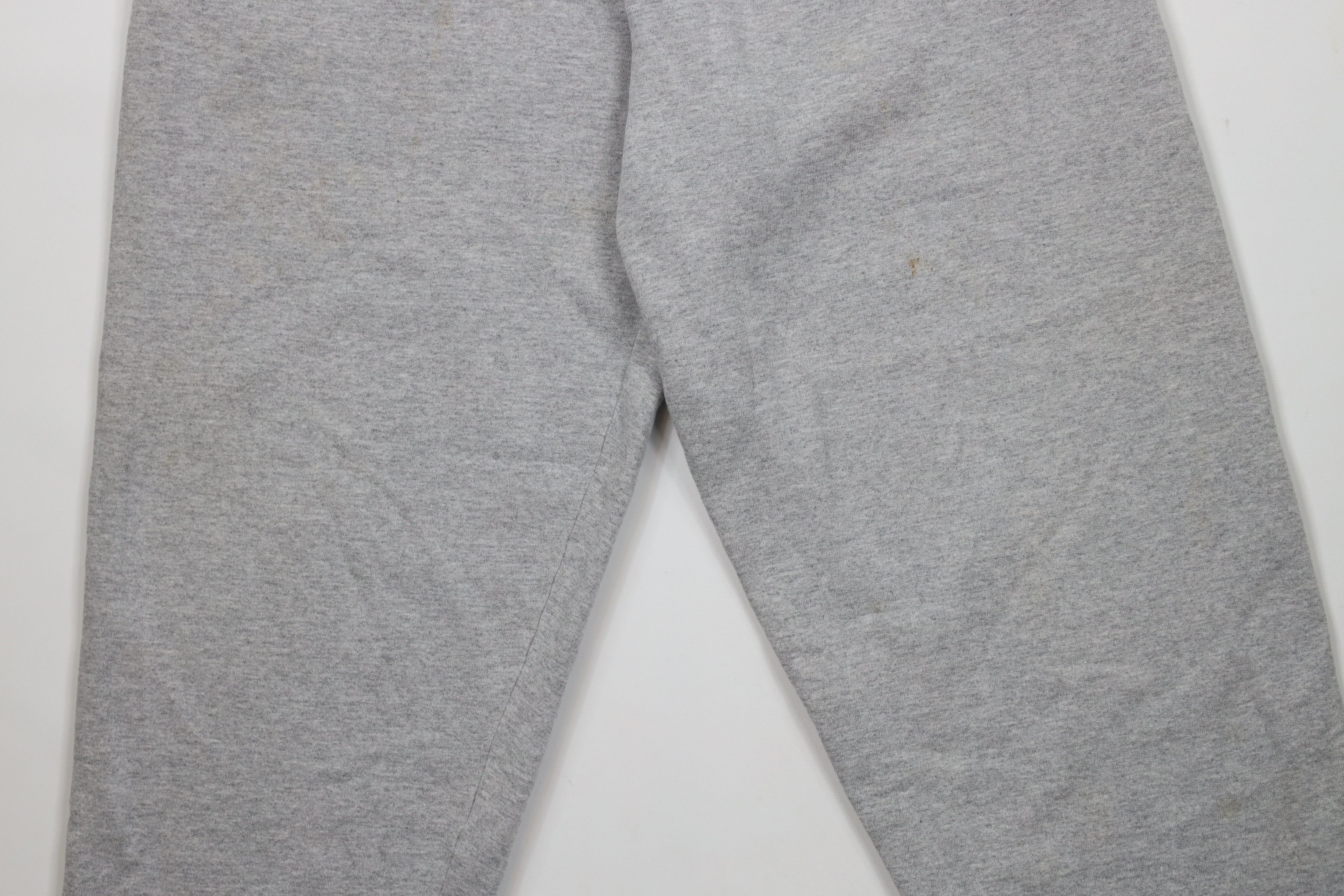 Starter × Vintage Vintage 90s Starter Blank Cuffed Sweatpants Joggers Gray Size US 34 / EU 50 - 3 Thumbnail