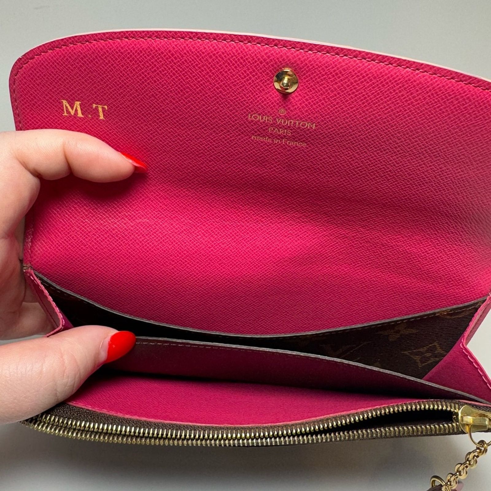 Louis Vuitton Louis Vuitton Emilie Bloom Pink Fuchsia Monogram Wallet Size ONE SIZE - 7 Thumbnail