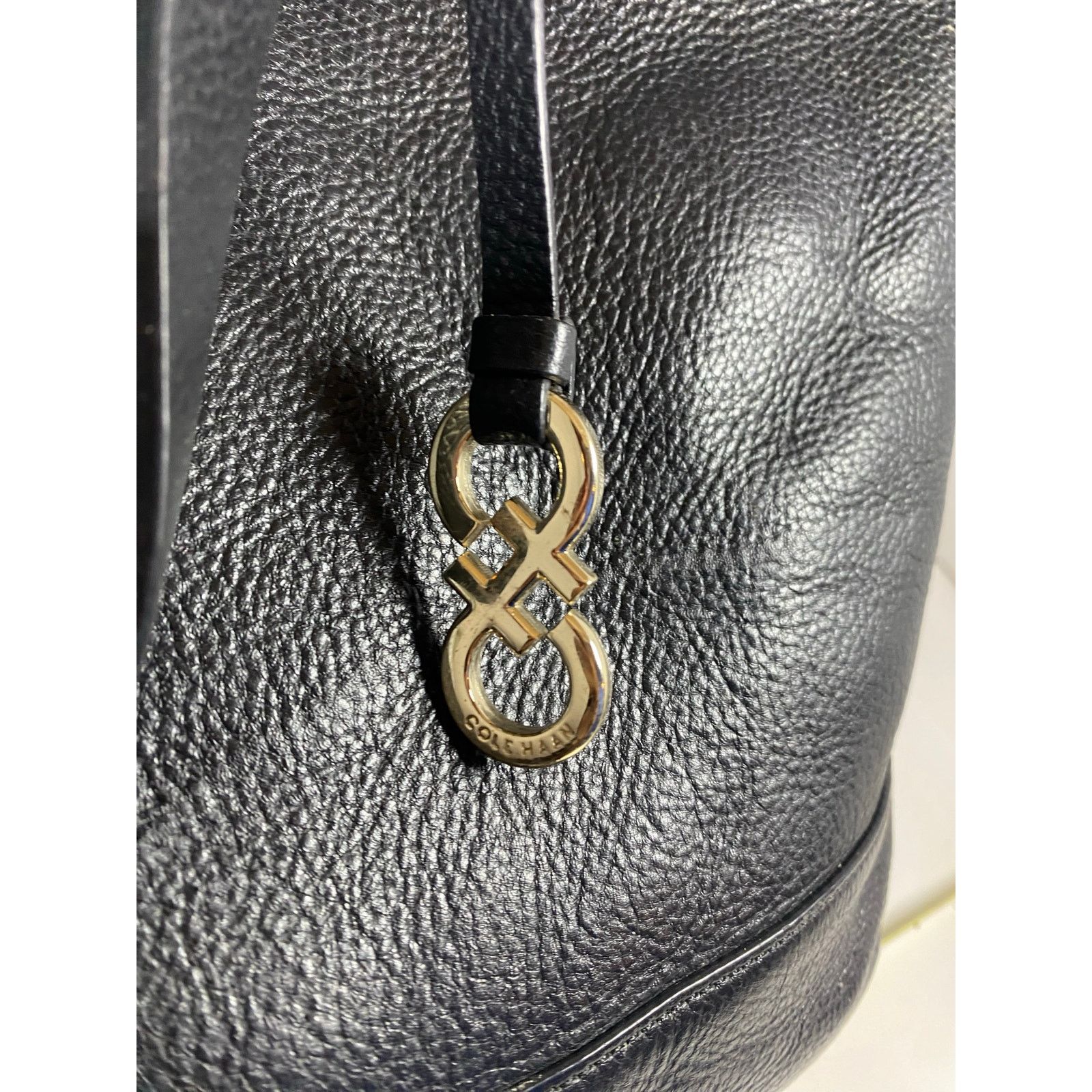 Cole Haan Cole Haan Black Leather Tote Purse Size ONE SIZE - 3 Thumbnail