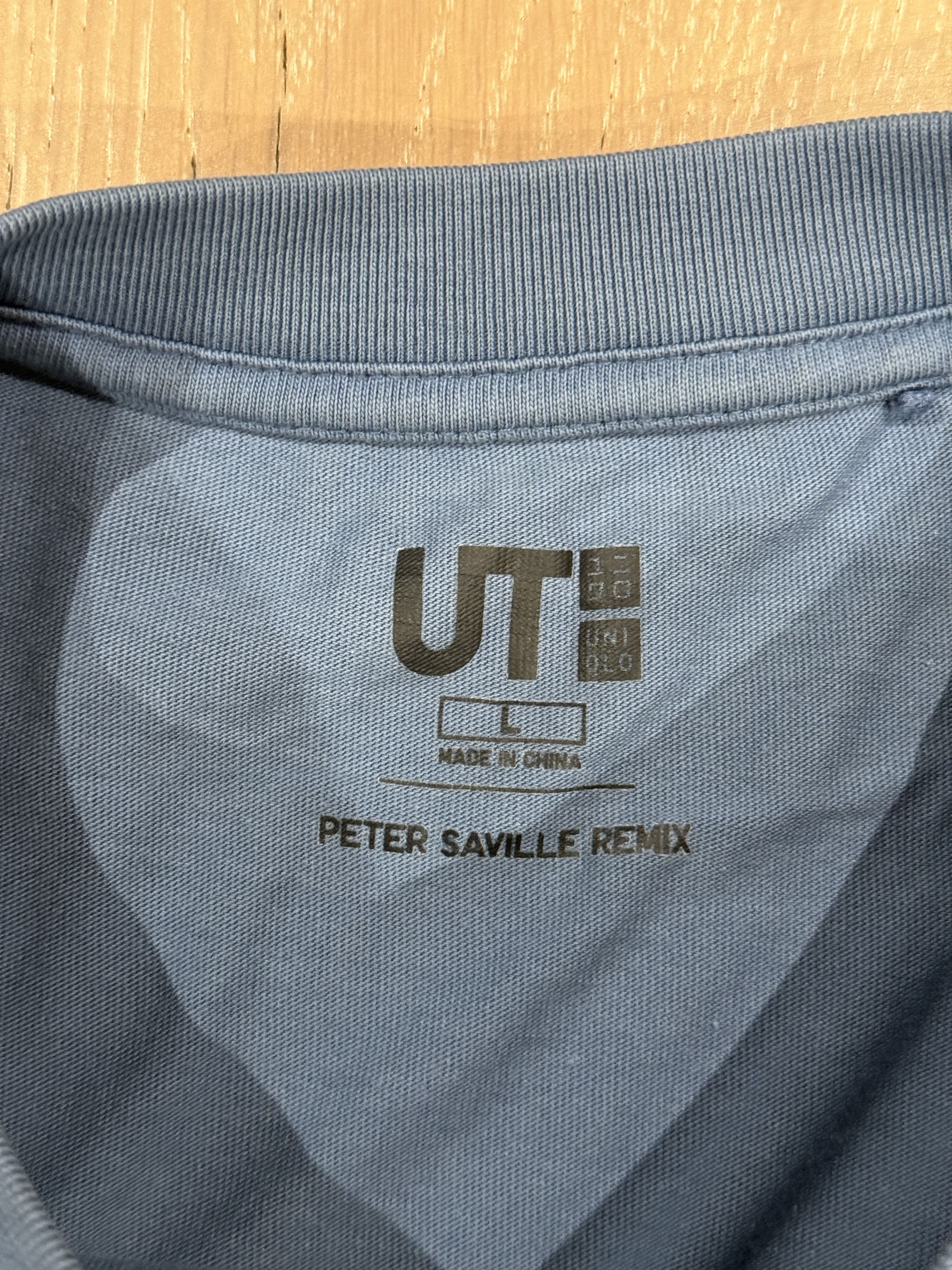 Uniqlo 💚 Uniqlo x New Order x Peter Saville Blue Factory Tee Large Size US L / EU 52-54 / 3 - 12 Thumbnail