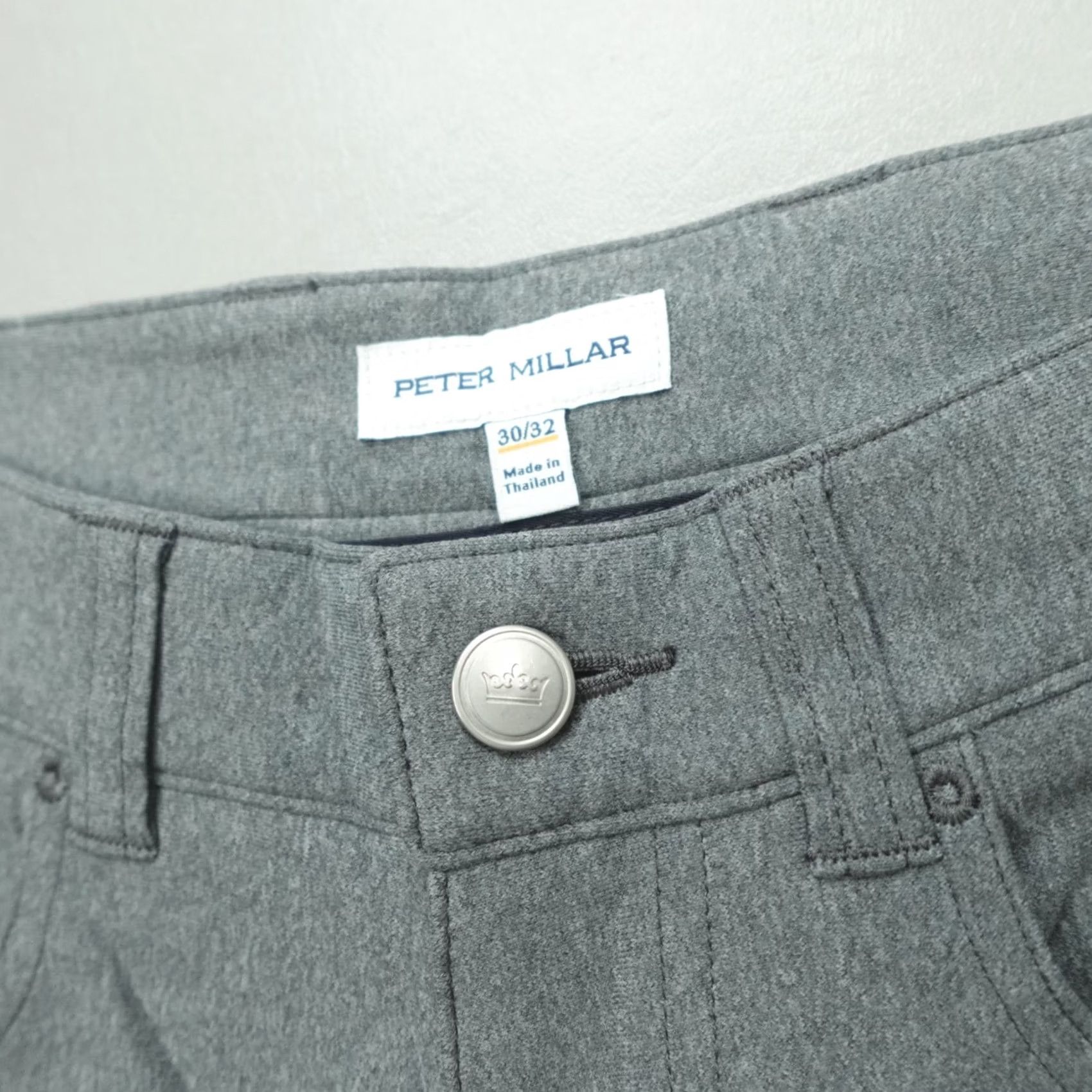 Peter Millar Peter Millar Brevard 5-Pocket Pants Classic Fit Men's 30x32 Grey 4-Way Stretch Size US 30 / EU 46 - 4 Thumbnail
