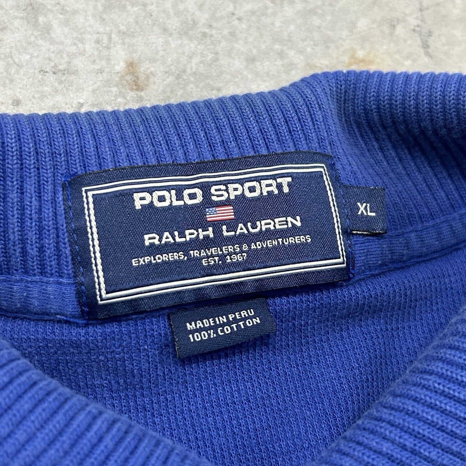 Polo Ralph Lauren Vintage Polo Sport Ralph Lauren Blue T Shirt Size XL Rare Size US XL / EU 56 / 4 - 3 Thumbnail