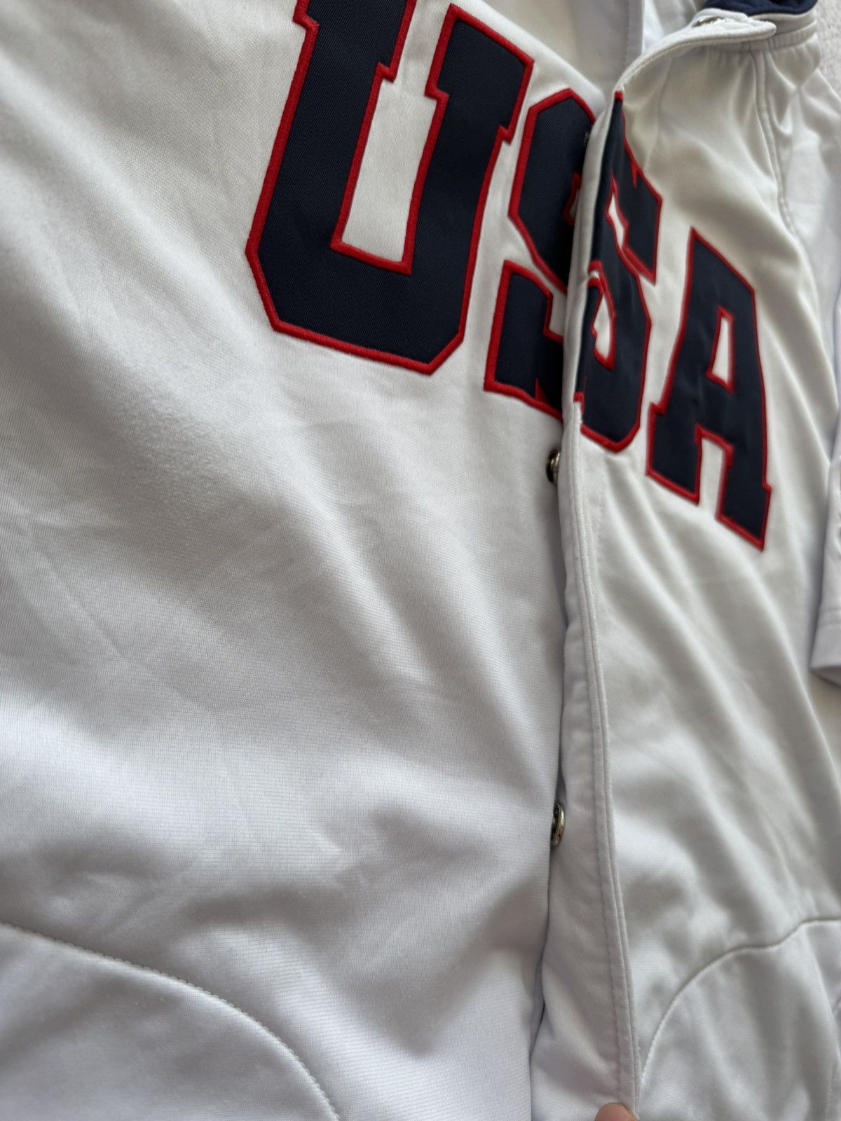 NBA × Reebok × Vintage 2004 TEAM USA BASKETBALL OLYMPIC DREAM TEAM WARM UP HOODIE Size US L / EU 52-54 / 3 - 6 Thumbnail
