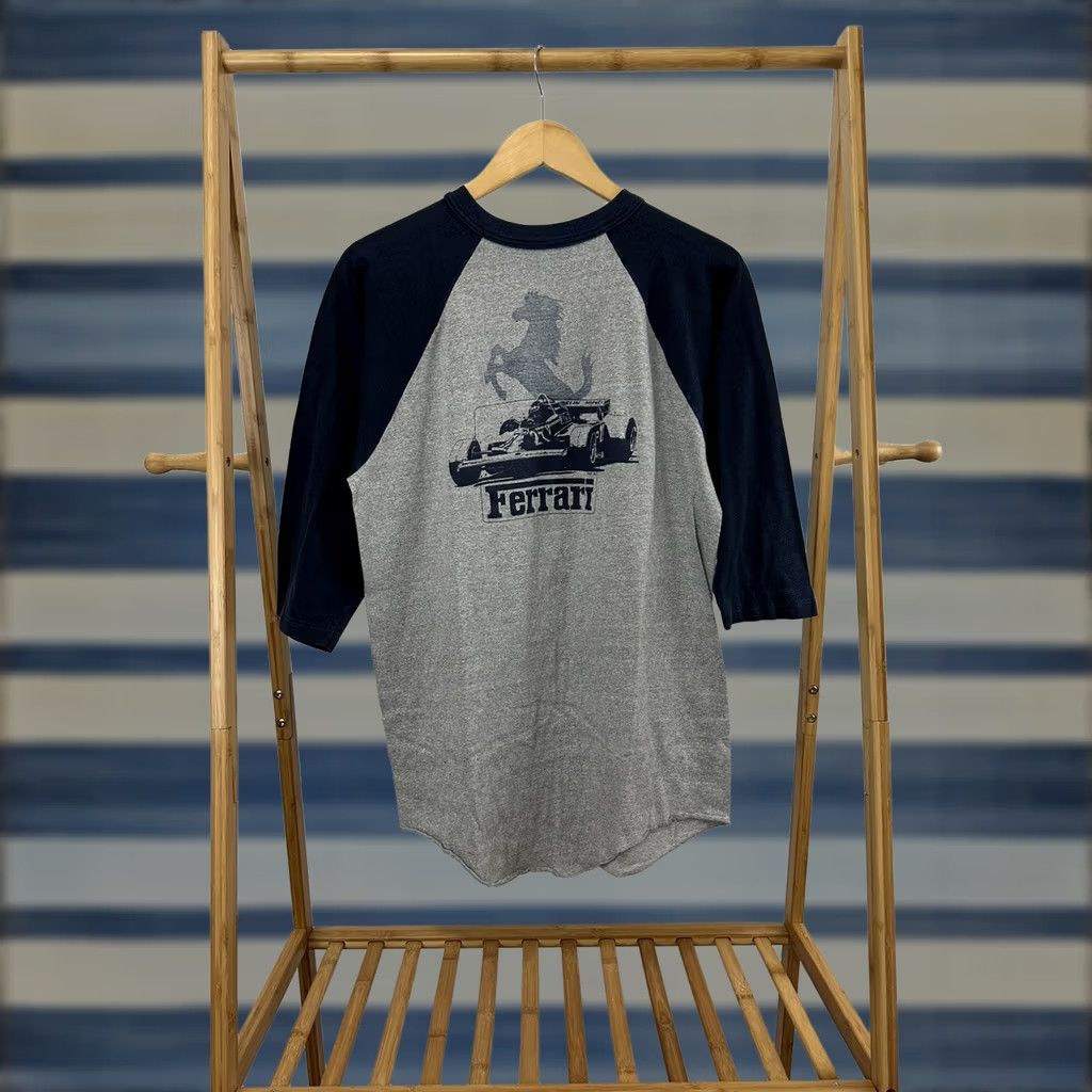 Ferrari VINTAGE Scuderia Ferrari Italian Luxury F1 Car Raglan Baseball TShirt XL Gray 80s Mens Size US XL / EU 56 / 4 - 1 Thumbnail