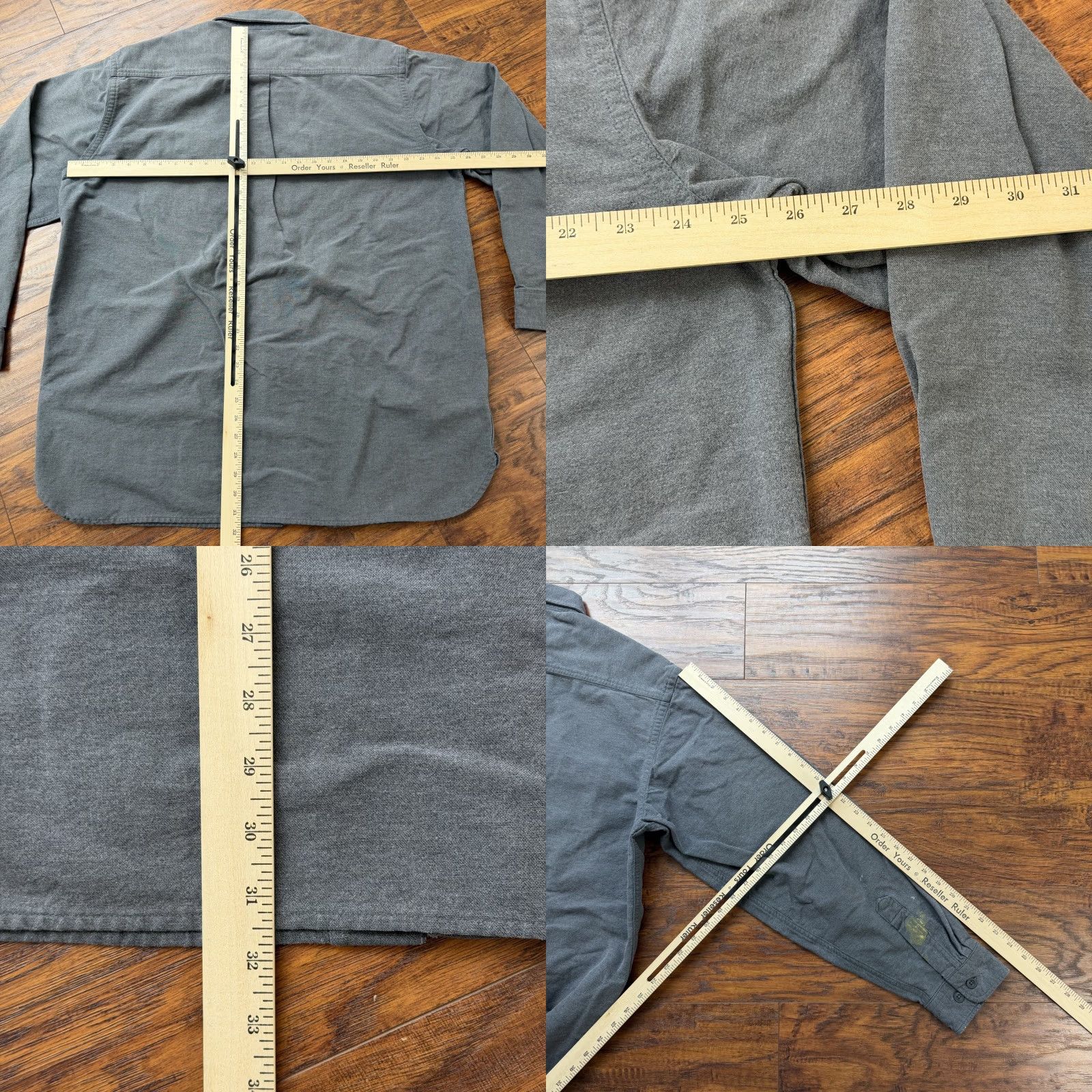 Vintage VINTAGE LL Bean Shirt Mens XL Tall Gray Flannel Long Sleeve Cotton Workwear Outdoors Size US XL / EU 56 / 4 - 8 Thumbnail