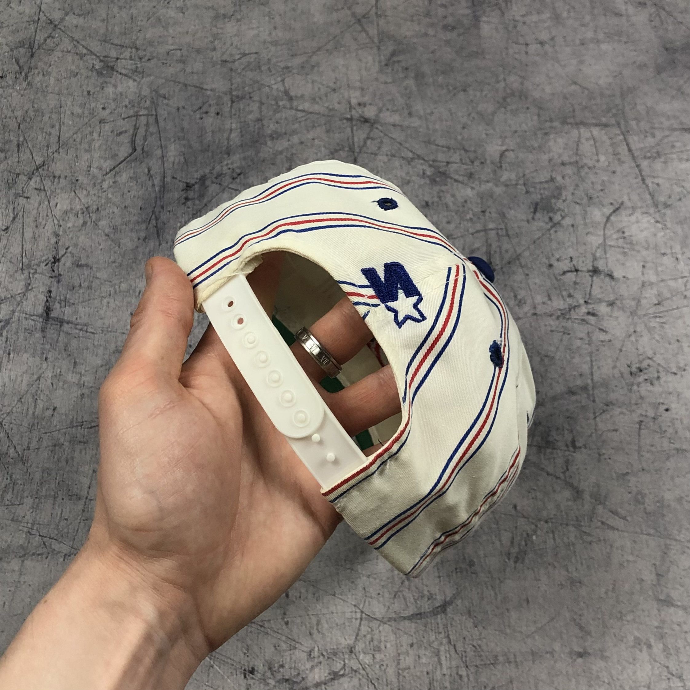 MLB Vintage 90s MLB Chicago Cubs Striped Cap Size ONE SIZE - 6 Thumbnail