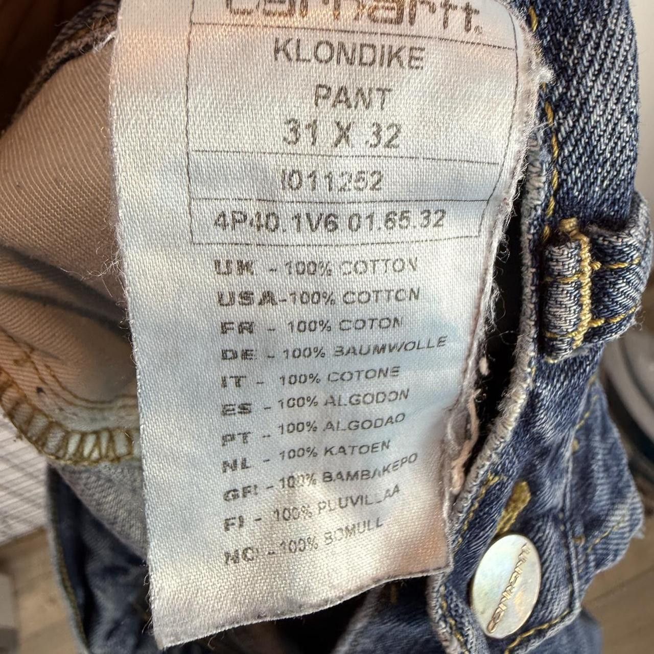 Carhartt Carhartt Blue Jeans Trousers Vintage Workwear Pants Size US 34 / EU 50 - 5 Thumbnail
