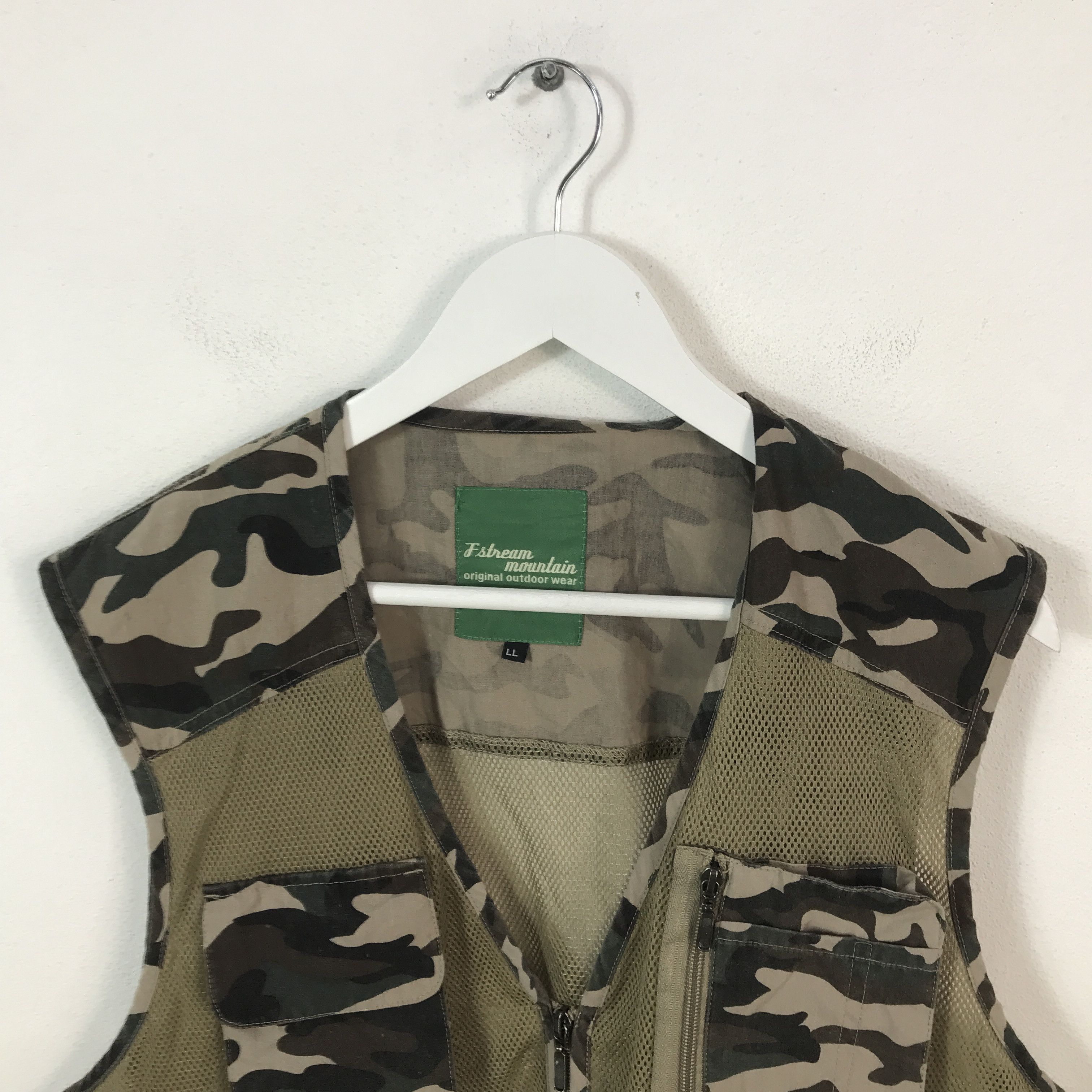 Japanese Brand Mountain Camo Military Vest Jacket Size US L / EU 52-54 / 3 - 2 Thumbnail