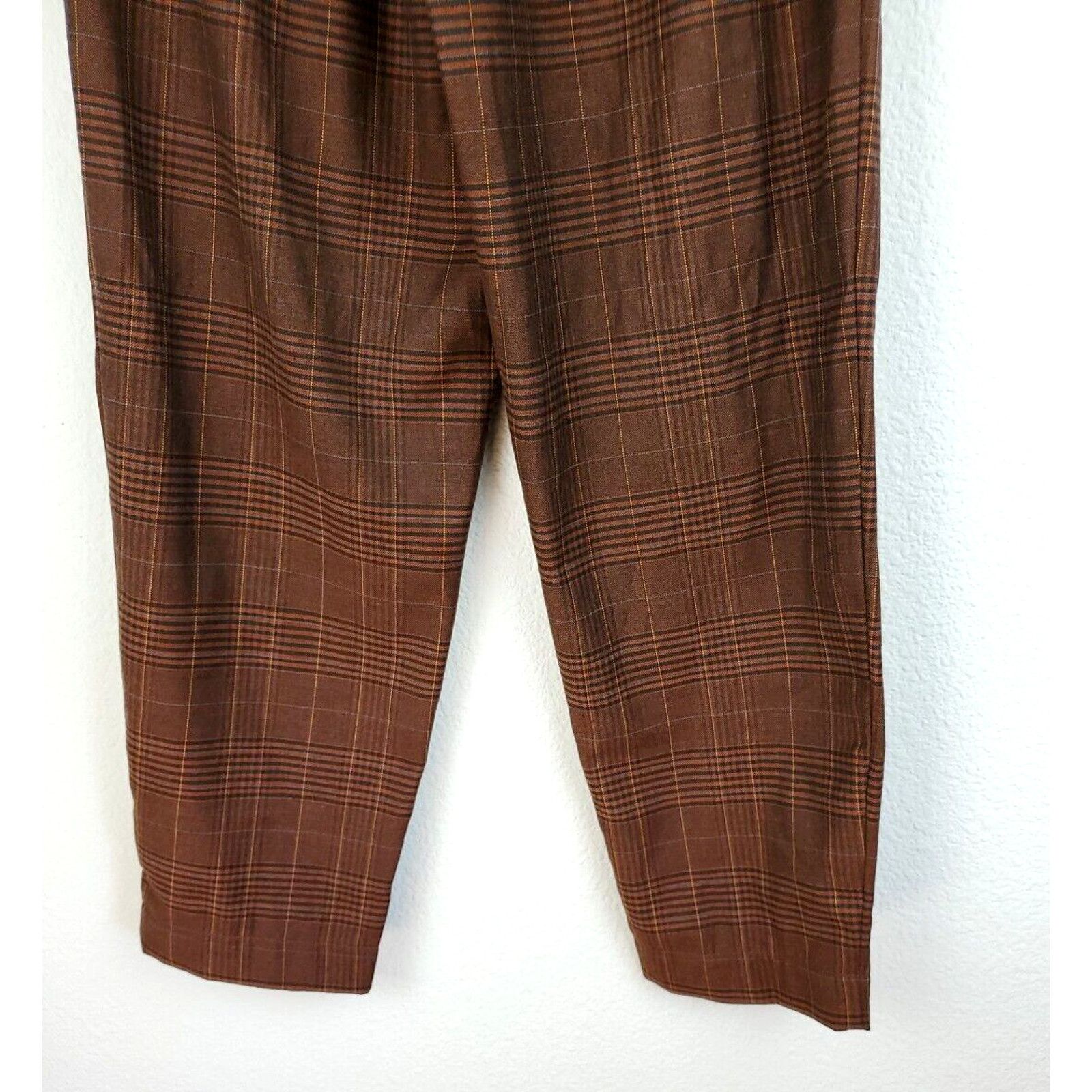 Madewell Madewell Pants Womens XXS Flannel Track Trousers Brown Glen Size 26" / US 2 / IT 38 - 13 Thumbnail