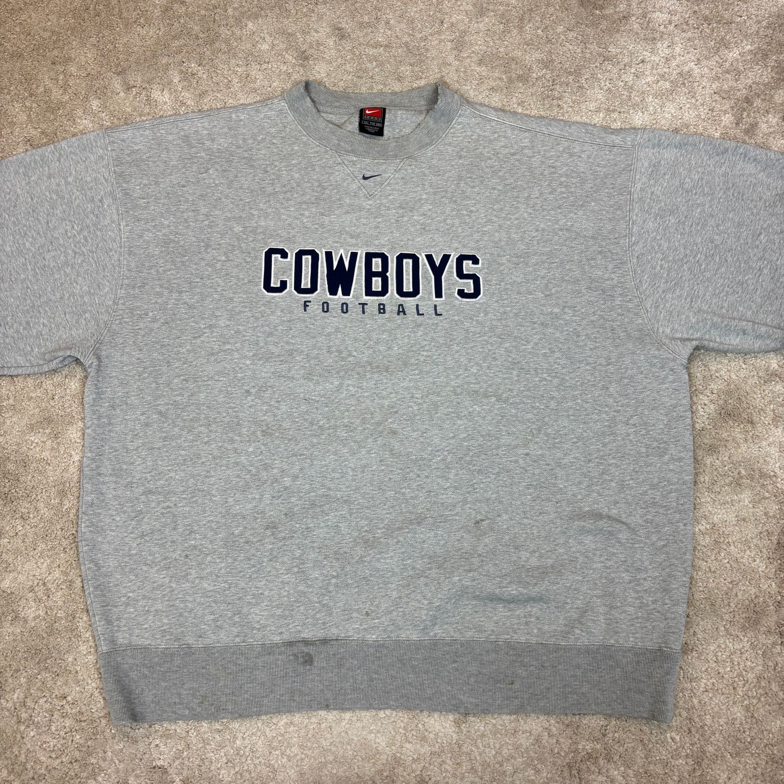 NFL × Nike Vintage Dallas Cowboys Nike Sweatshirt 2XL NFL Center Swoosh Size US XXL / EU 58 / 5 - 2 Thumbnail
