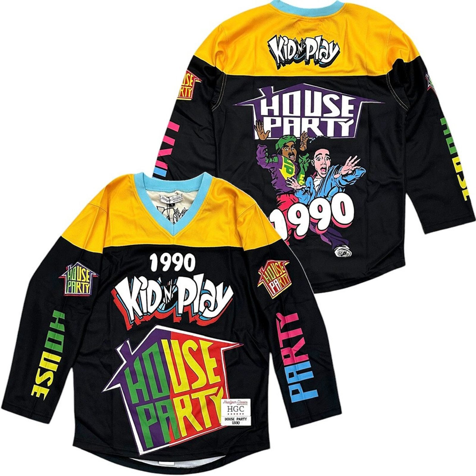 Kid N Play Men's Headgear Classics House Party Hockey Jersey