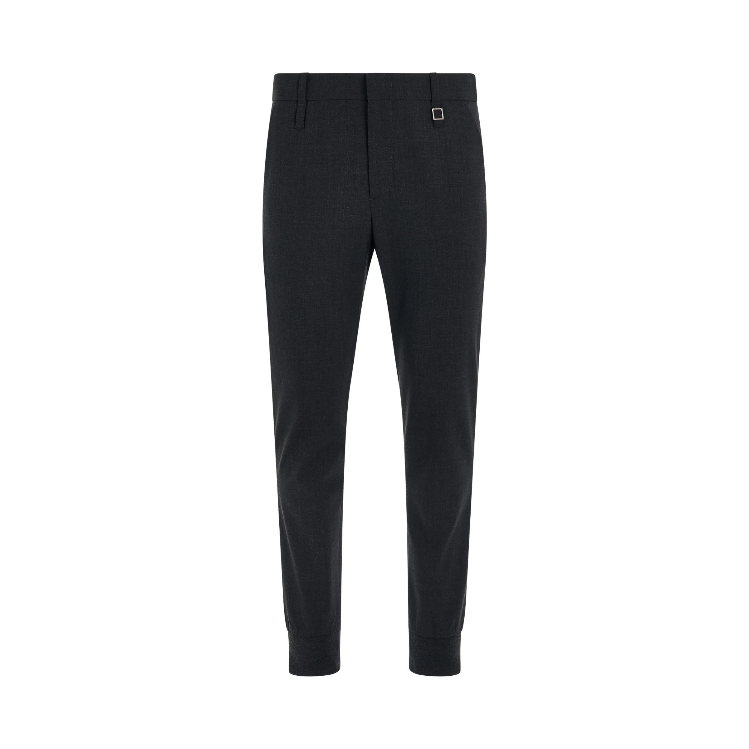 Wooyoungmi o1mris0824 Cuff Suit Pants in Black Size US 36 / EU 52 - 1 Thumbnail