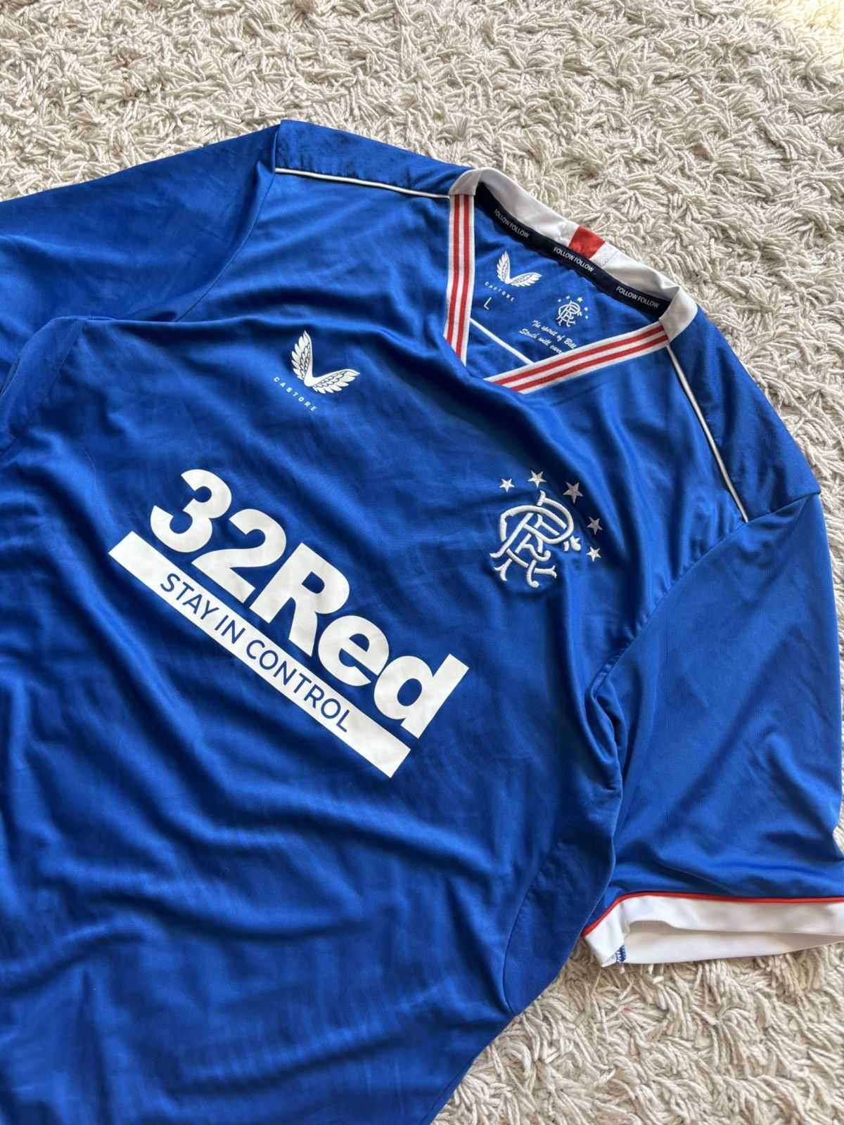 Erima × Vintage Vintage Soccer Jersey Rangers Blue Colour Size US L / EU 52-54 / 3 - 2 Thumbnail