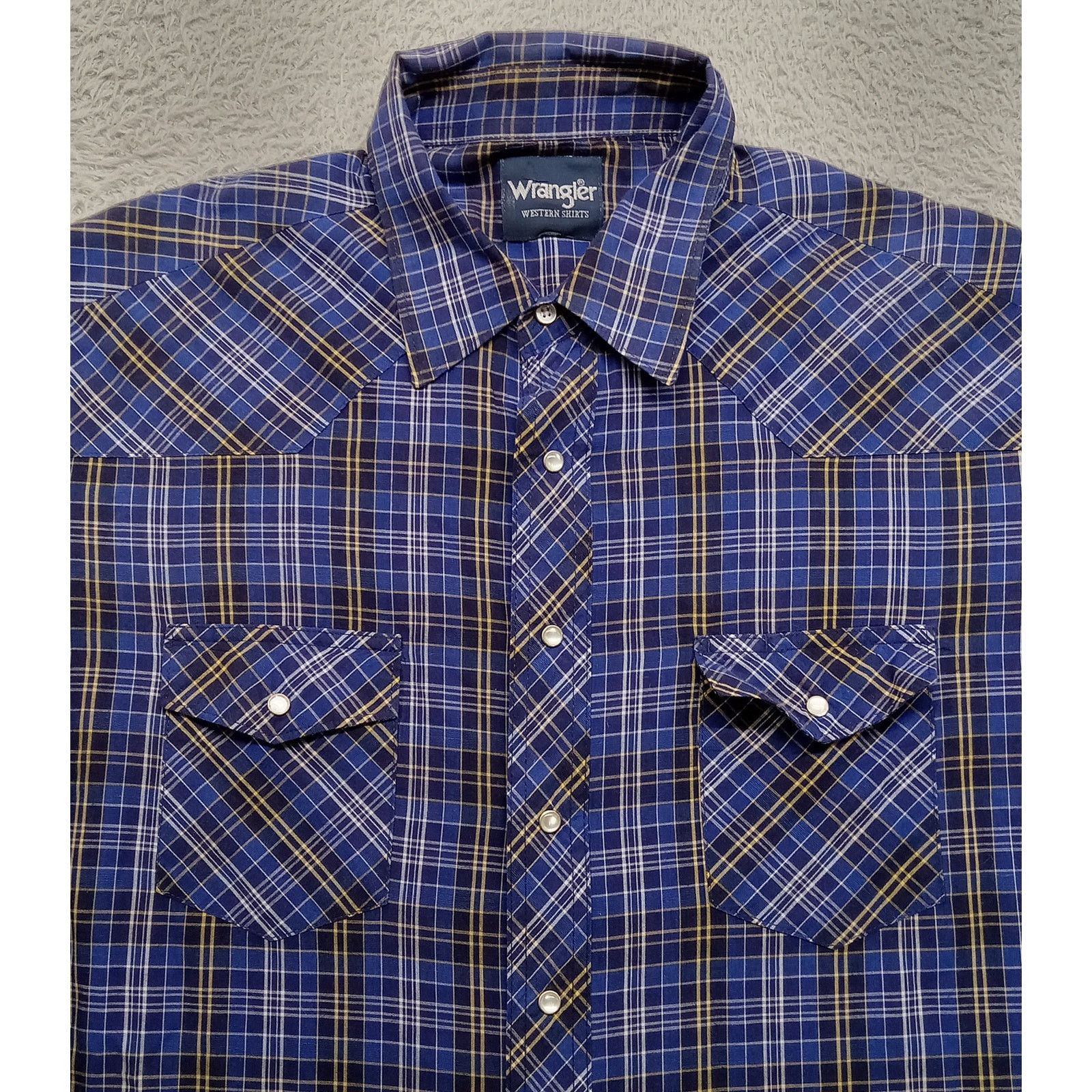 Wrangler Vintage Wrangler Shirt 2XL Men Pearl Snap Westernwear Plaid Size US XXL / EU 58 / 5 - 3 Thumbnail