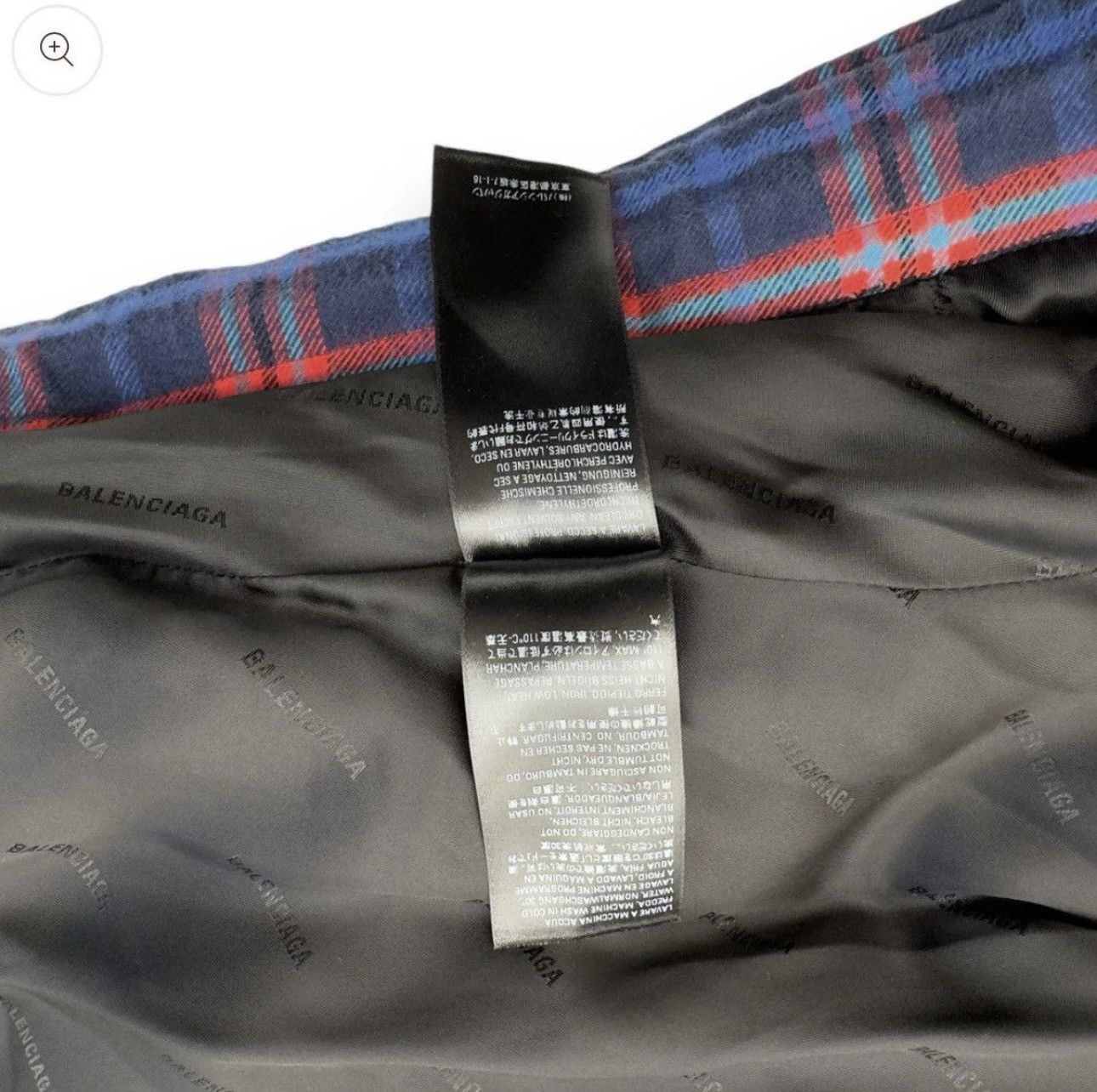 Balenciaga Oversized Cocoon Padded Flannel Jacket Size US M / EU 48-50 / 2 - 8 Thumbnail