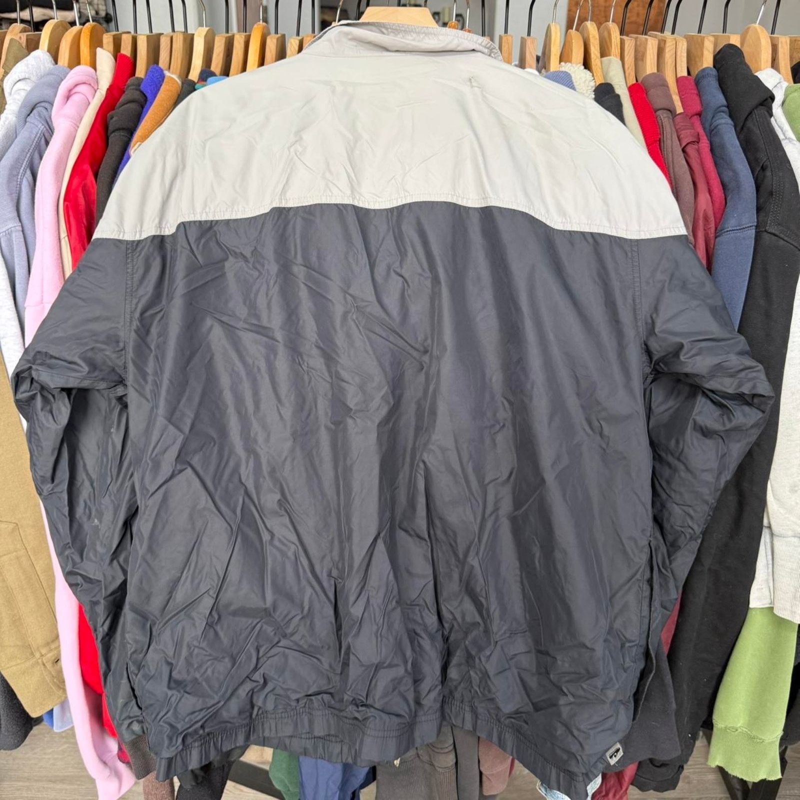 Nike Vintage Y2K Nike Track Jacket Distressed Grey Size US XL / EU 56 / 4 - 7 Thumbnail