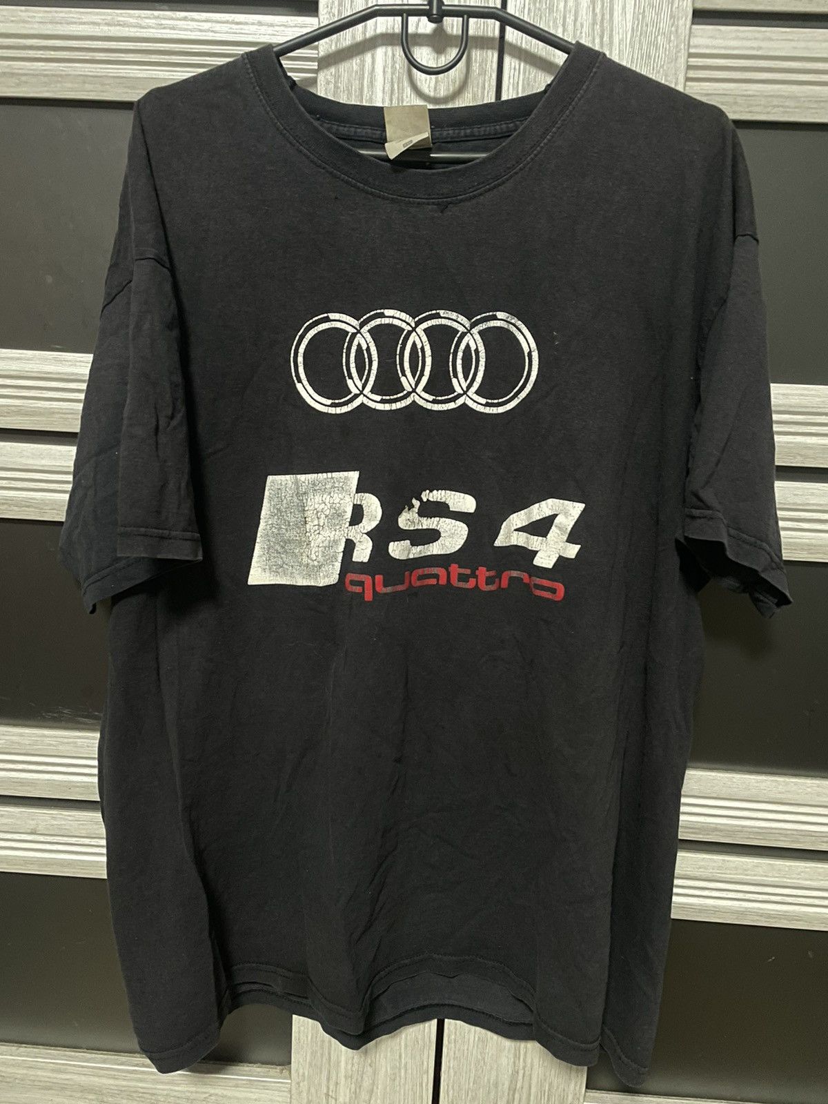 Audi Vintage Audi RS4 Quattro Racing Tee Y2K Motorsport Size US XL / EU 56 / 4 - 1 Thumbnail