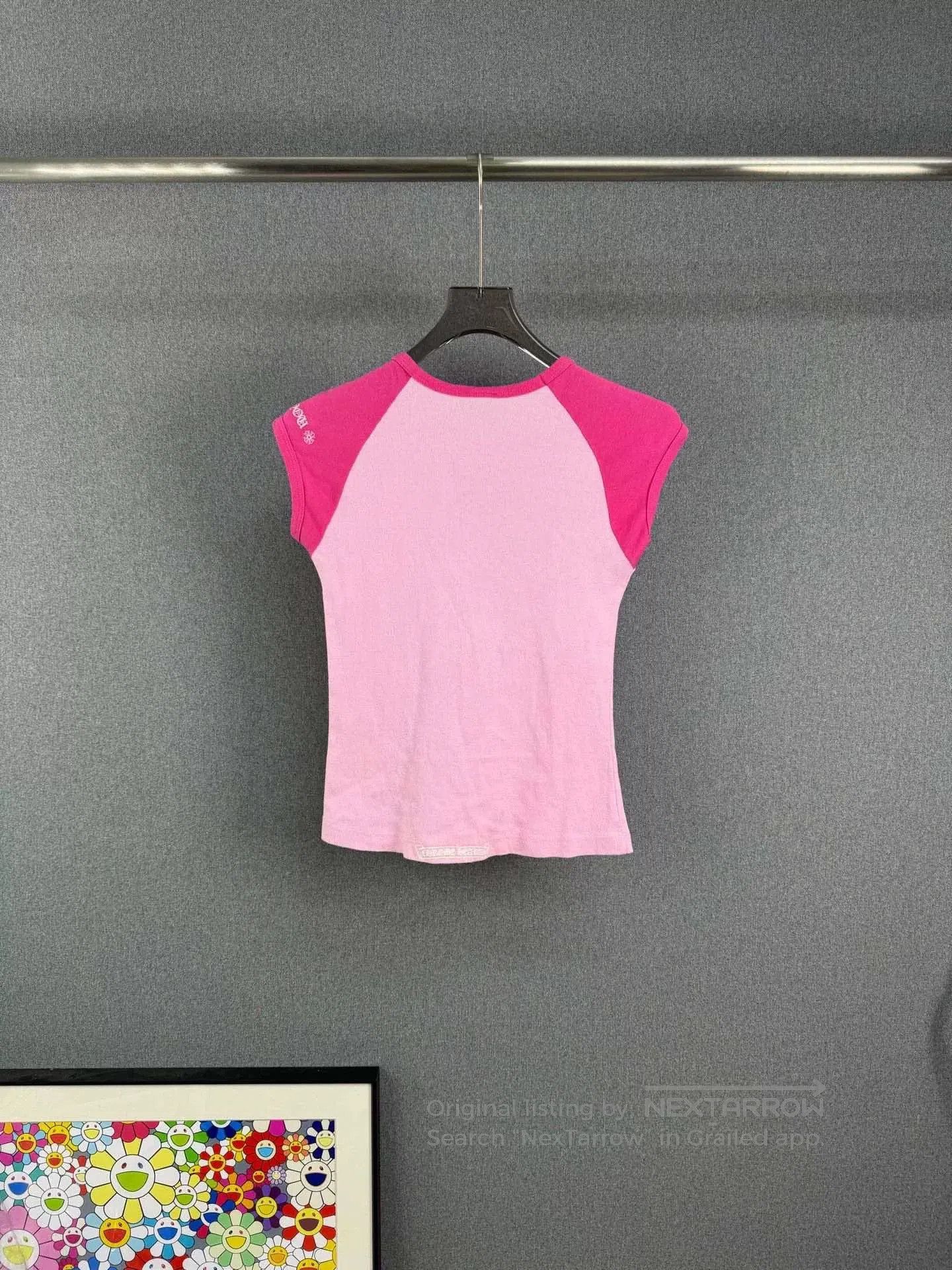 Chrome Hearts chrome hearts pink cross short sleeve top. Size M / US 6-8 / IT 42-44 - 2 Thumbnail