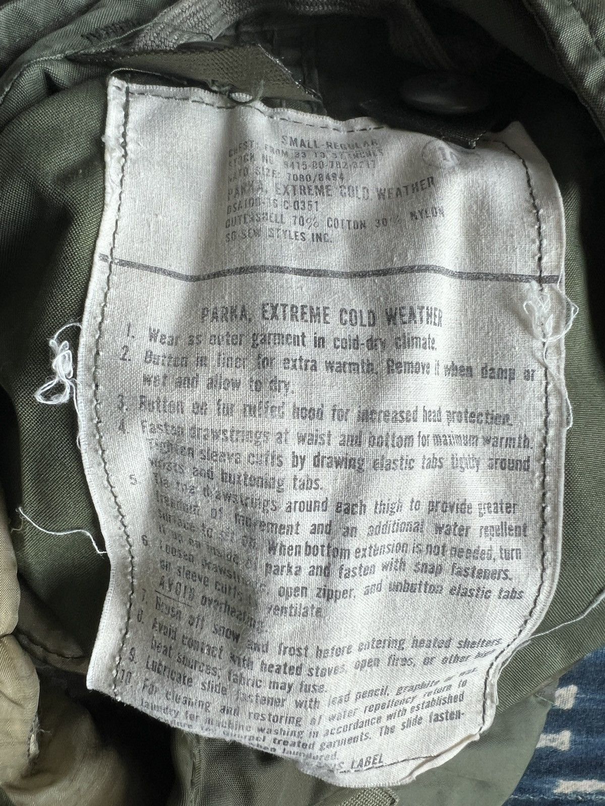 Vintage Archive US Military M65 Fishtail Parka – Original Size US S / EU 44-46 / 1 - 11 Thumbnail