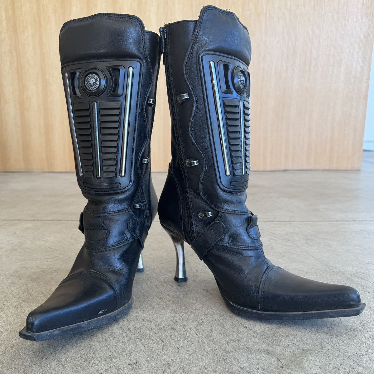 New Rock × Vetements Vetements x New Rock Leather Biker Boot Size US 8 / IT 38 - 9 Thumbnail