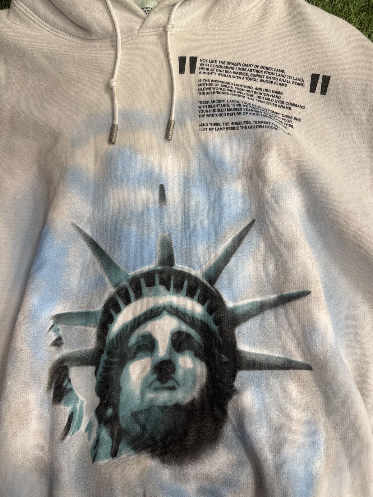 Off-White OFF-WHITE STATUE OF LIBERTY HOODIE Size US L / EU 52-54 / 3 - 3 Thumbnail