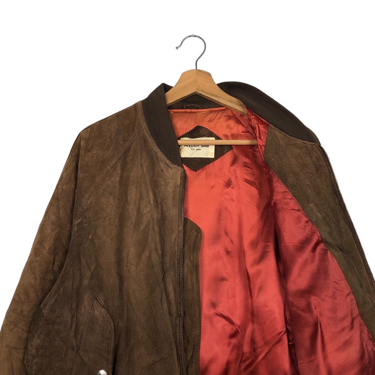 Japanese Brand 📌Vintage Leather Jacket Atelier Sab For Men Issey Miyake Size US M / EU 48-50 / 2 - 13 Thumbnail