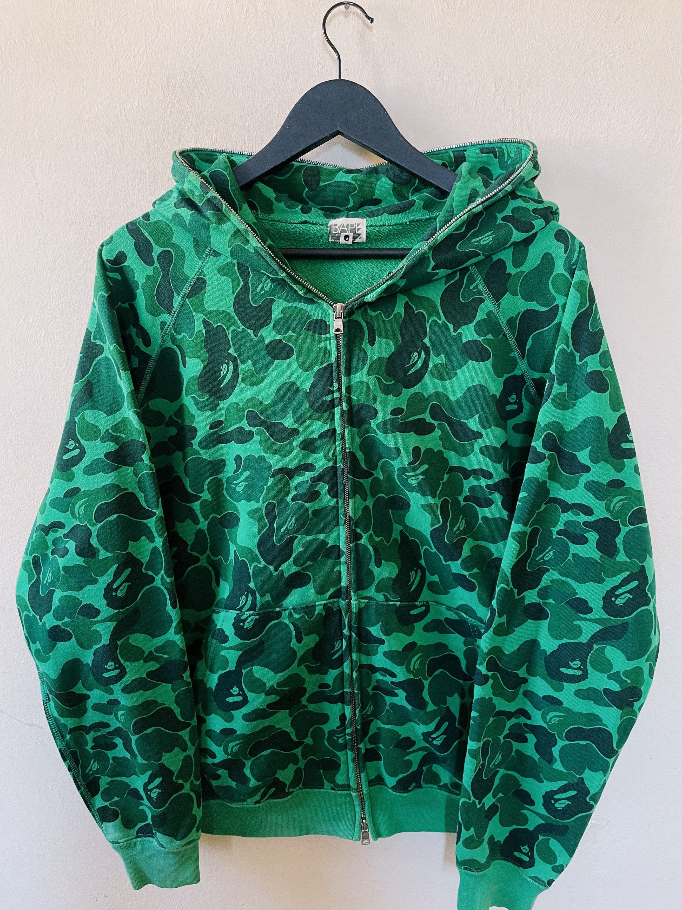 Vintage Y2K Bape Shibuya Limited Camo Full Zip Hoodie