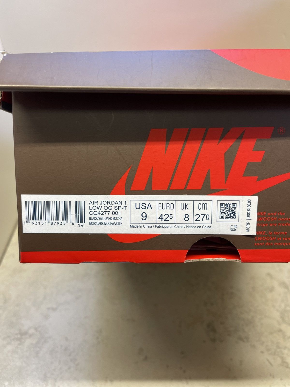 Jordan Brand × Travis Scott Size 9 - Jordan 1 x Travis Scott Low Mocha Size US 9 / EU 42 - 11 Thumbnail