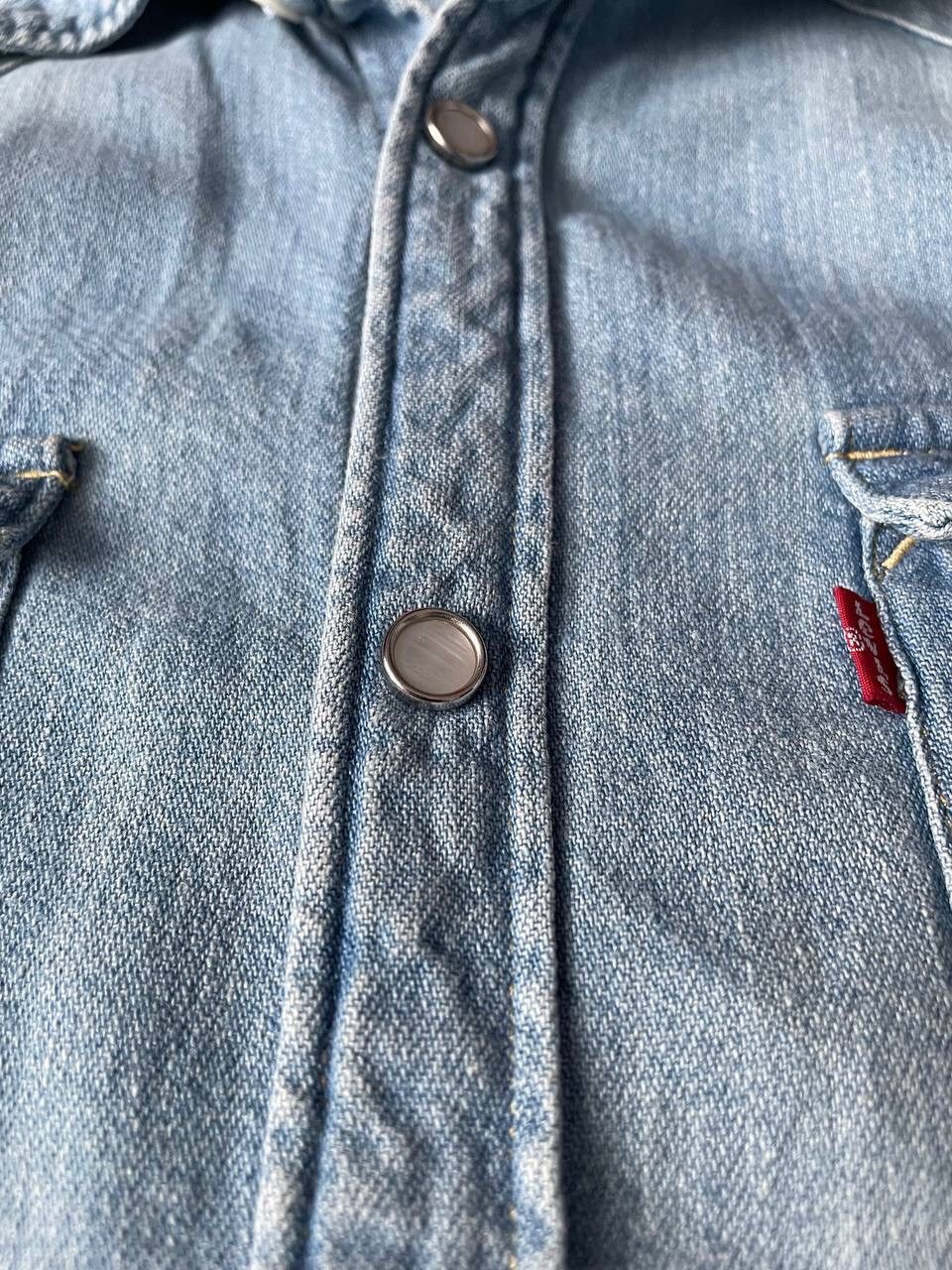 Levi's × Levi's Vintage Clothing × Vintage Vintage 90s Levi’s Washed Blue Denim Shirts Button Up Y2K Size US L / EU 52-54 / 3 - 5 Thumbnail