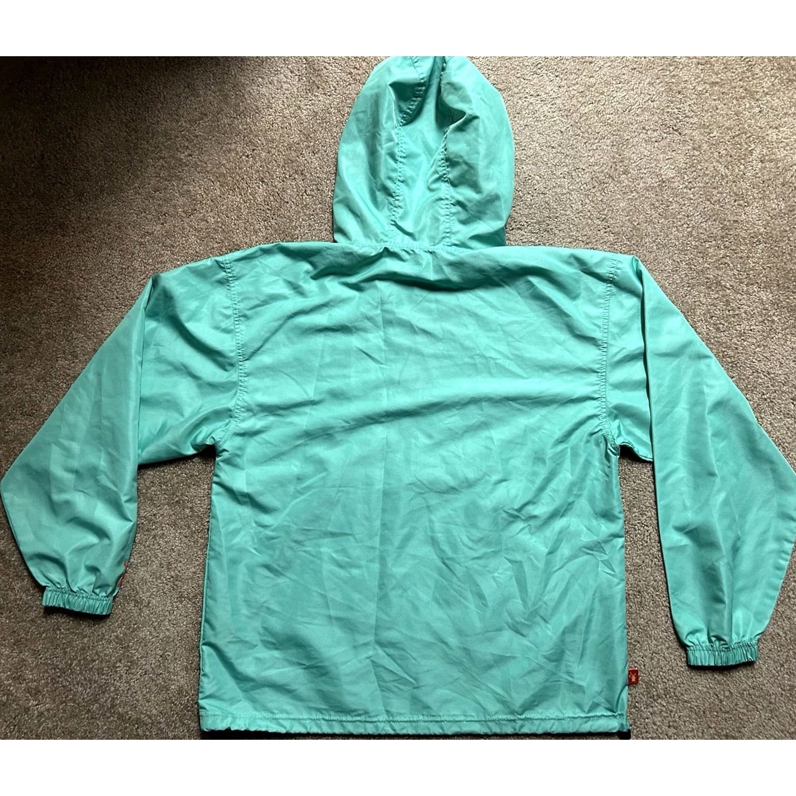 Logo 7 Dutch Bros Coffee Windbreaker Jacket Mens Size L Green Logo Hooded Zip Lightweight Casual Workwear Size US L / EU 52-54 / 3 - 2 Thumbnail