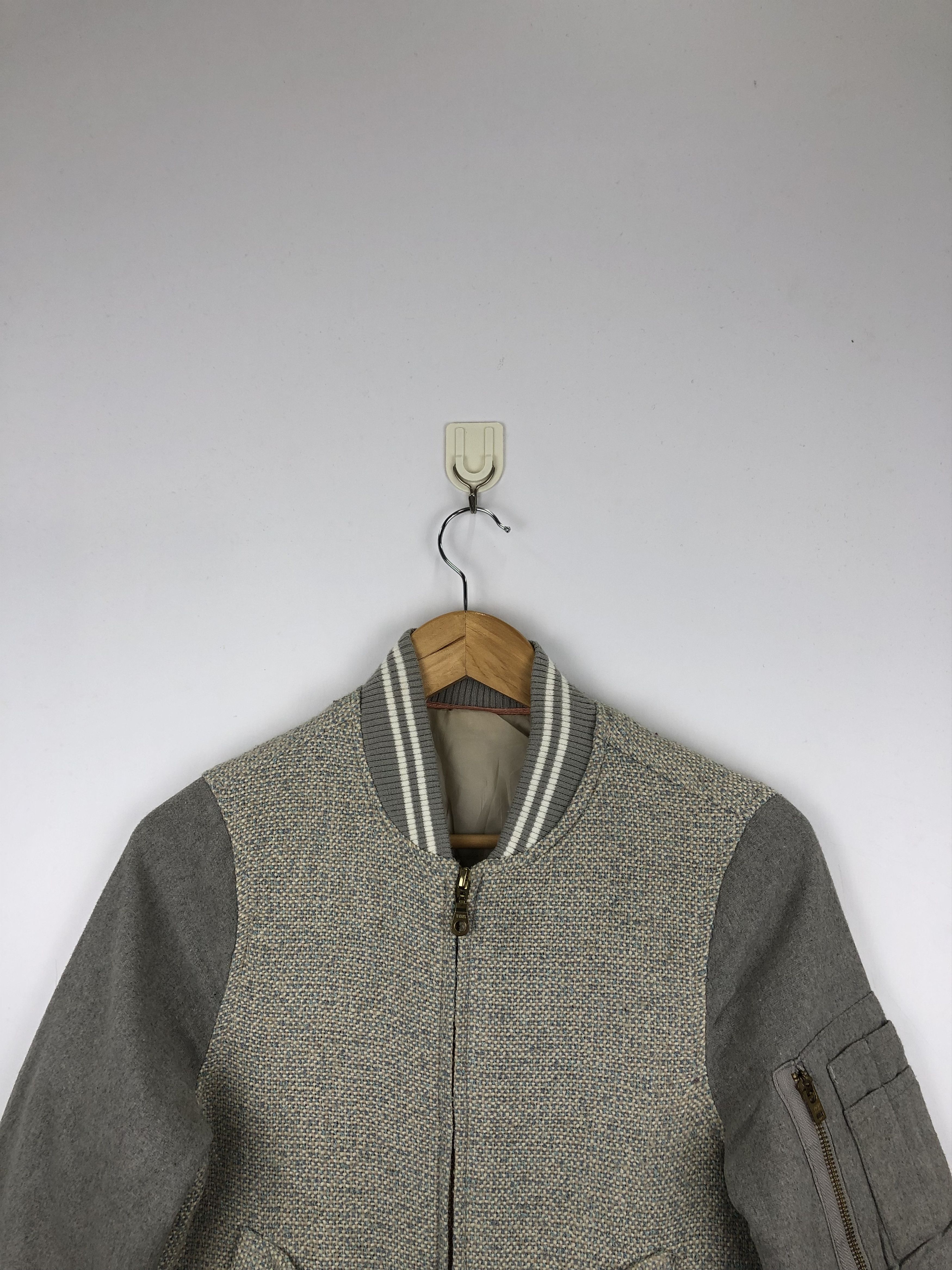 Japanese Brand Vintage Japanese Brand Wool Varsity Jacket Bomber V0447 Size US M / EU 48-50 / 2 - 2 Thumbnail